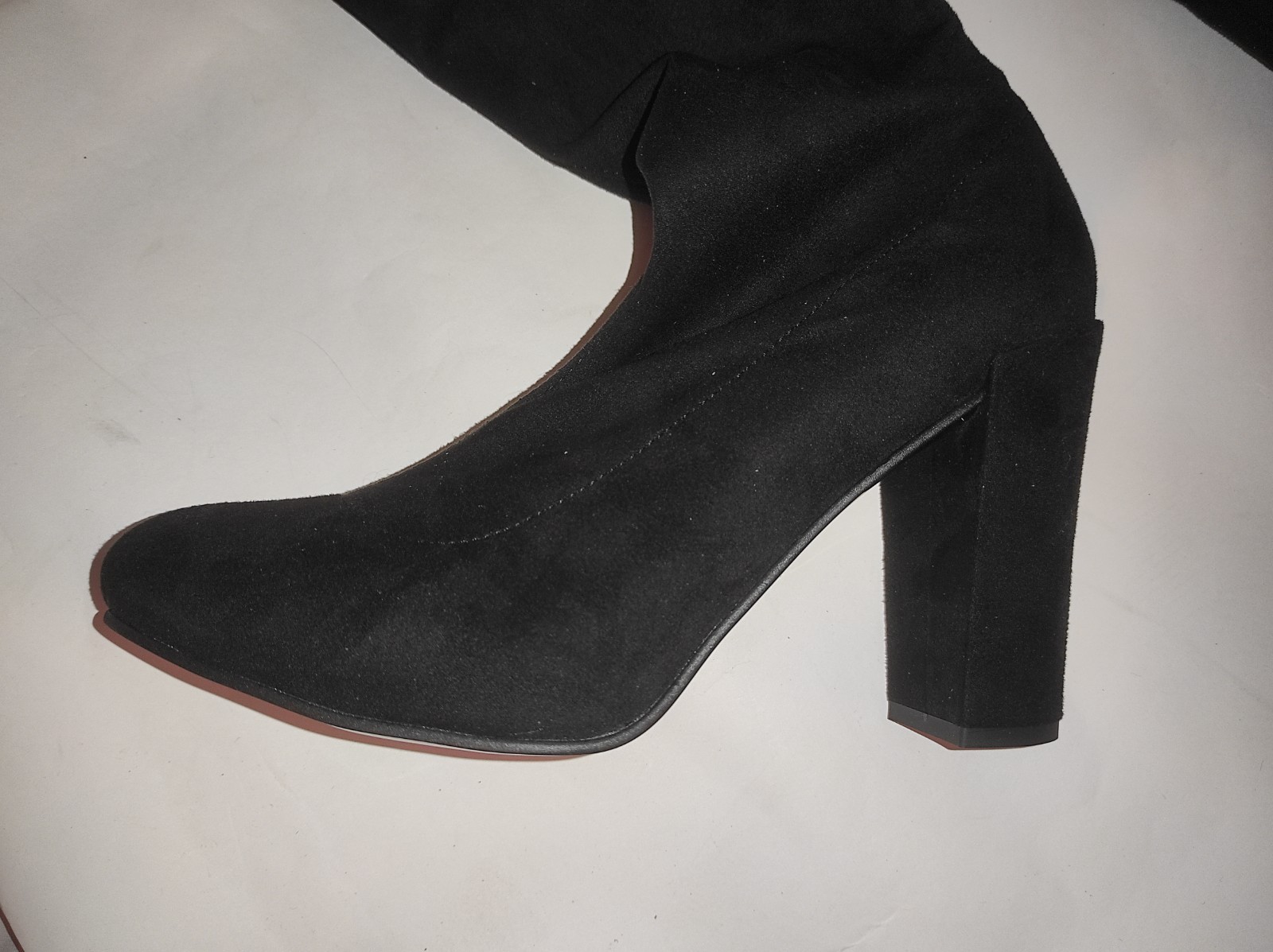 Suede Stretch Over The Knee Boots In Many Colours 11cm Block 37 38 39 40 41