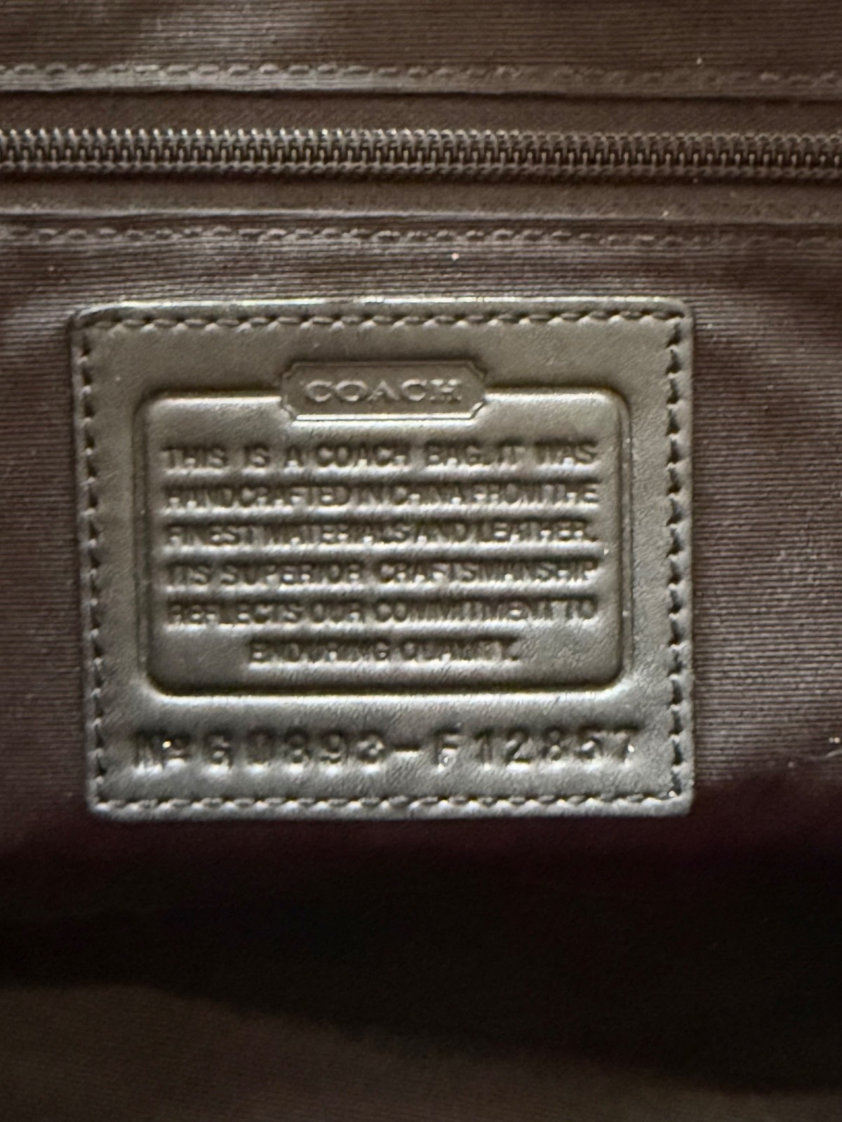 Authentic Coach Vintage Legacy/Ali Signature Flap Jacquard (model G0893-F12857)