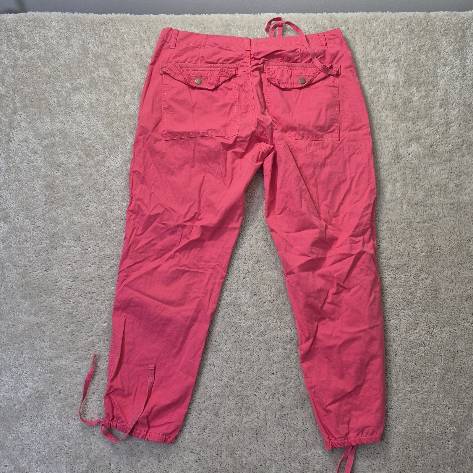Sundance Rippling Tides Pants Womens Medium Petite PM Pink Utility Outdoor Beach