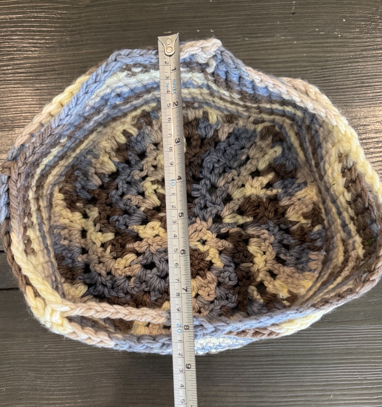 Hand-Crocheted Oversized Multi-Functional Boho Hat Mrket Tote Home Utility Cover