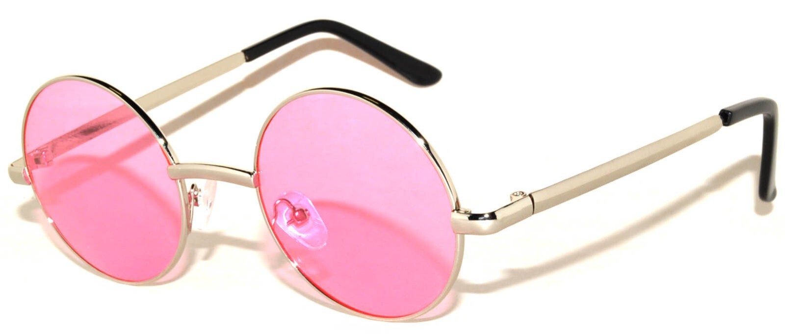 6 COLORS ROUND WOMEN’s SUNGLASSES HIPPIE HIPSTER RETRO METAL FRAME 43 MM SET