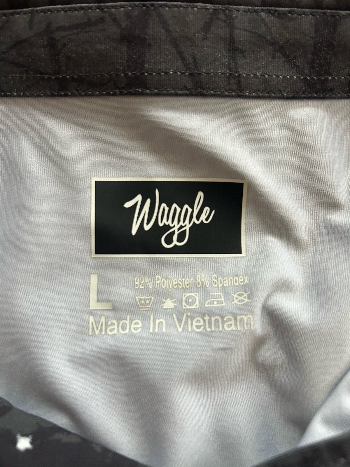 Waggle Polo Shirt Golfin’ with Squatch Mens Performance Bigfoot Large Black AOP