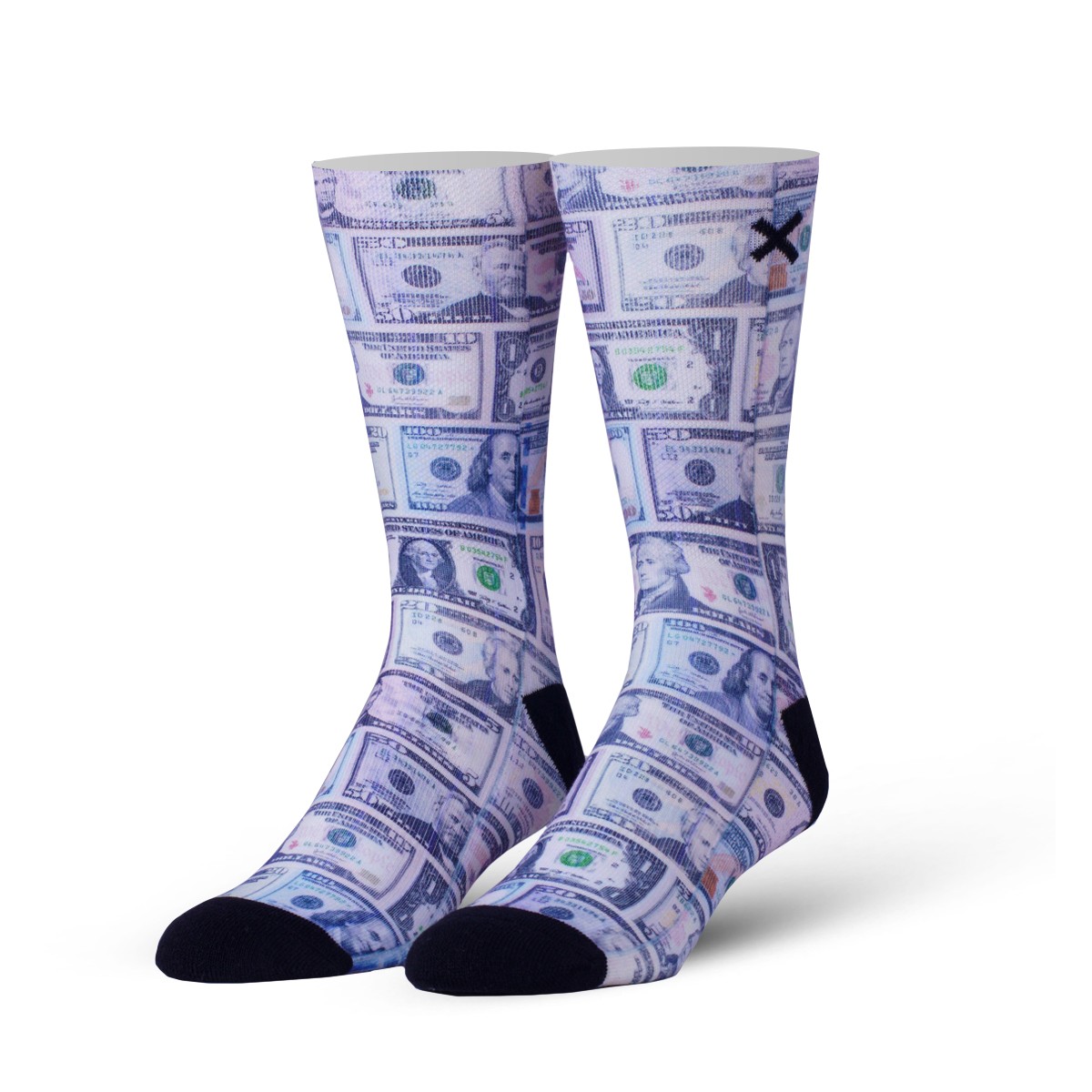 Odd Sox Cash Money Funny Novelty Socks Adult Large