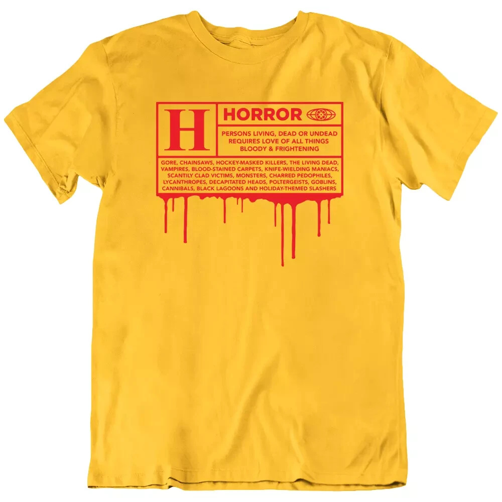 Rated H For Horror Scary Funny Movie Fan T Shirt Tee Gift New