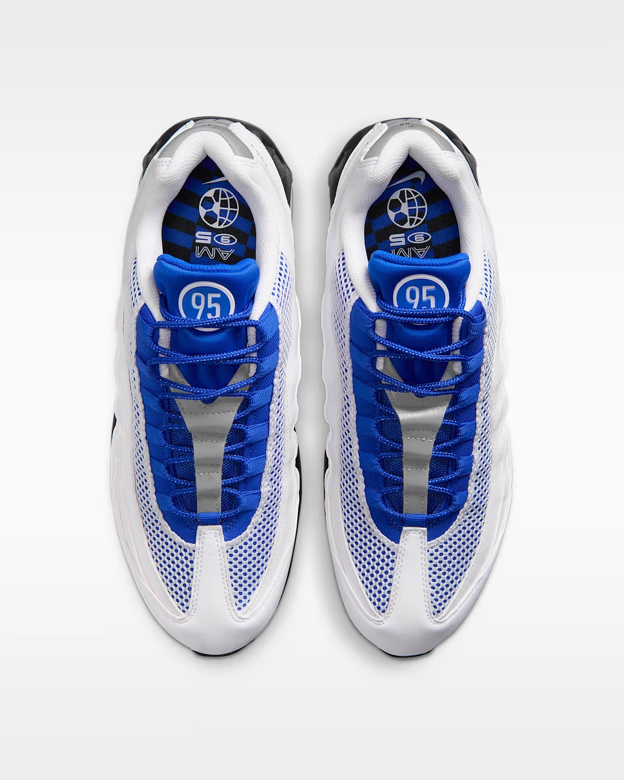 Nike Air Max 95 BIG BUBBLE SE Running Shoes Unisex White Blue IB6830-100