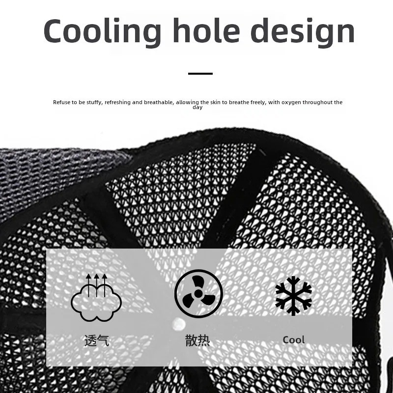 Men’s Breathable Mesh Baseball Cap Summer Outdoor Hat Trucker Cap Gym Fun Gift
