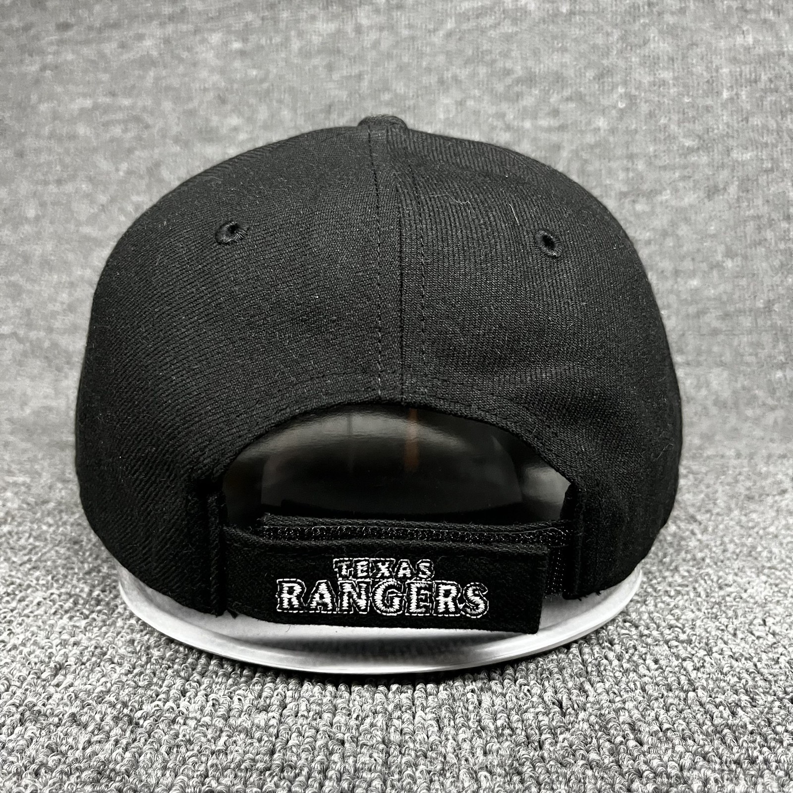 ’47 Brand Texas Rangers Baseball Cap Strapback Black Adjustable