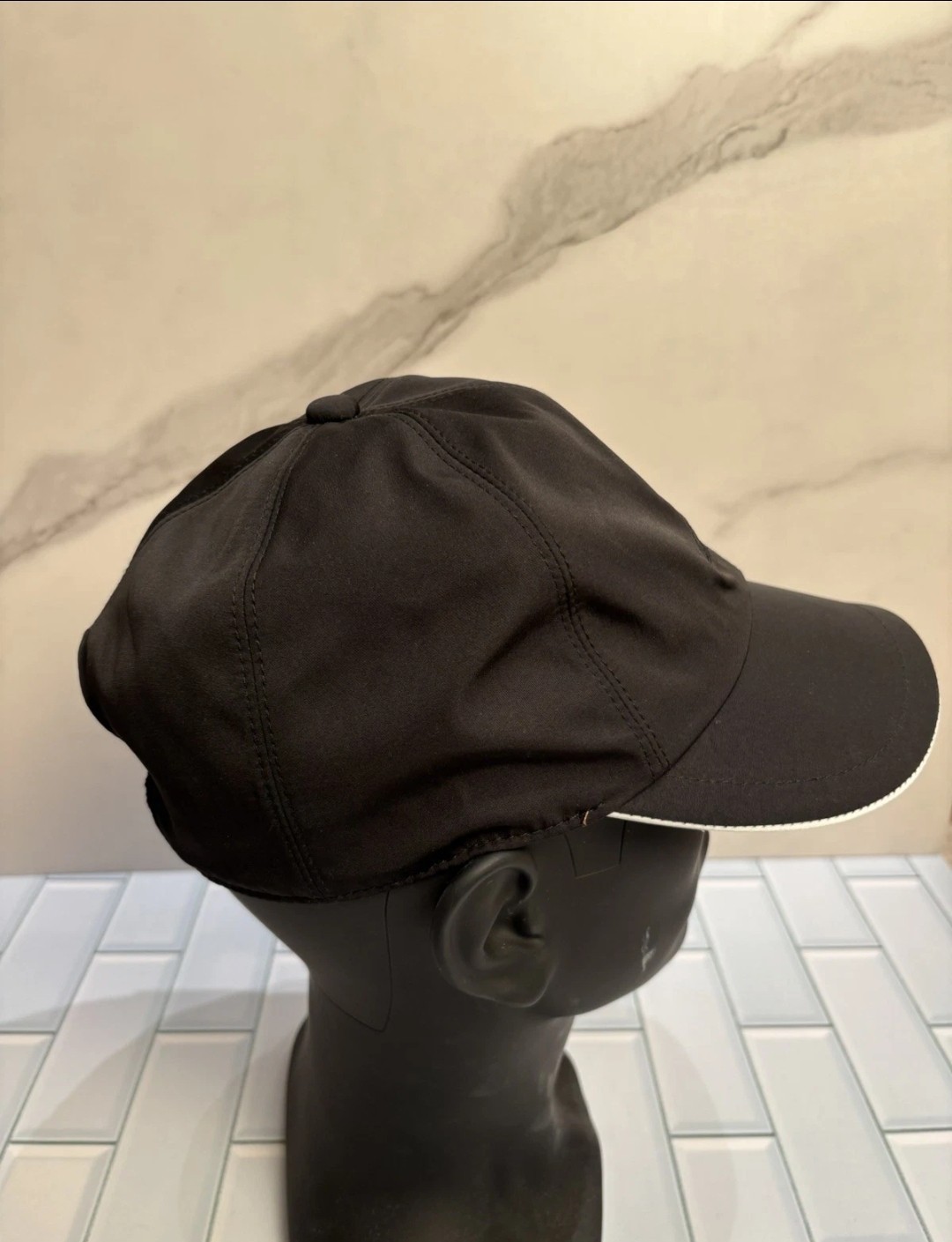 Loro Piana Storm System Microfiber Baseball Cap Men’s Large Black
