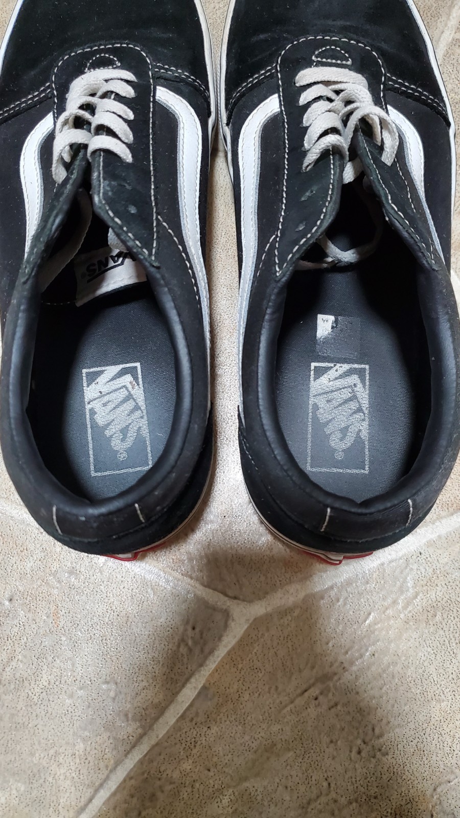 Size 10.5 – VANS Ward Suede Canvas Black White