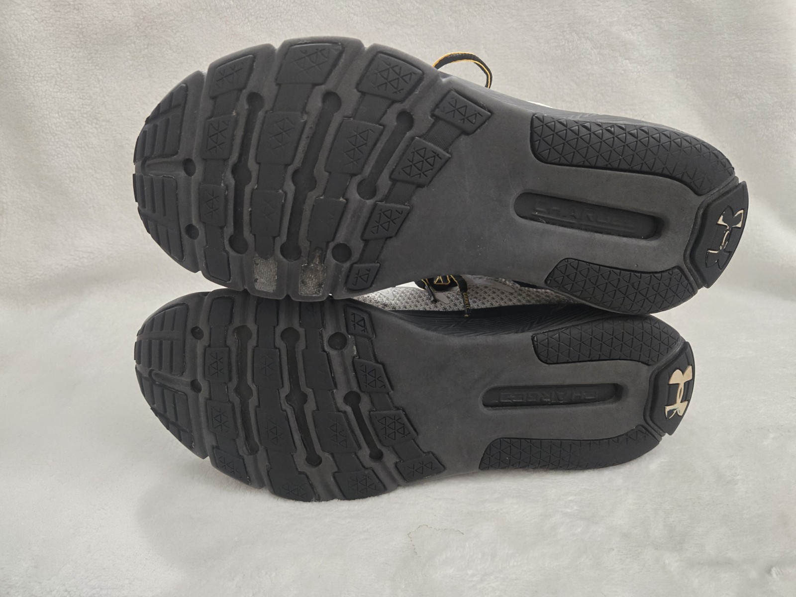 Under Armour Project Rock Delta training shoes in men’s size US 9.5 (EU 43).