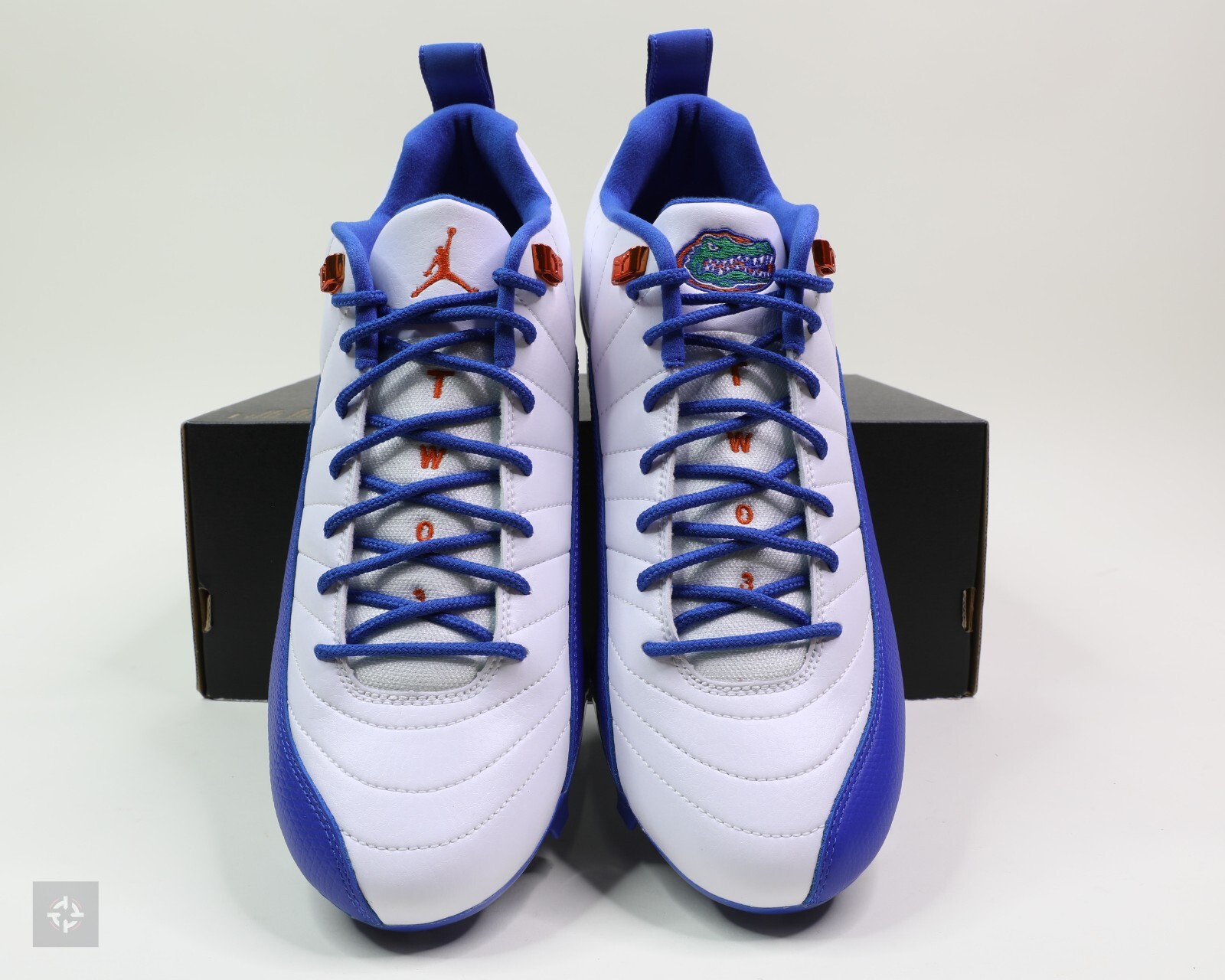 Nike Jordan 12 Low Alpha Menace Florida Gators Football Cleats Mens Size 10.5-13
