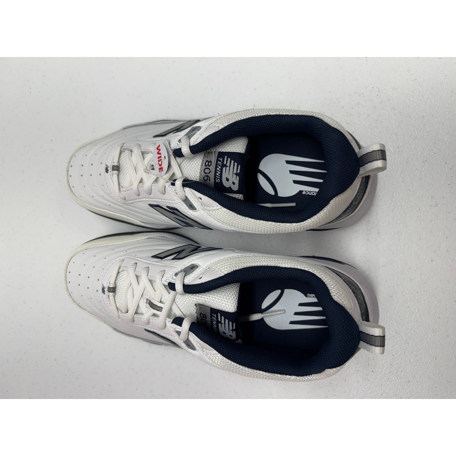 New Balance 806 Tennis Shoes Mens 8.5 White MC806W Hard Court Extra Wide 4E