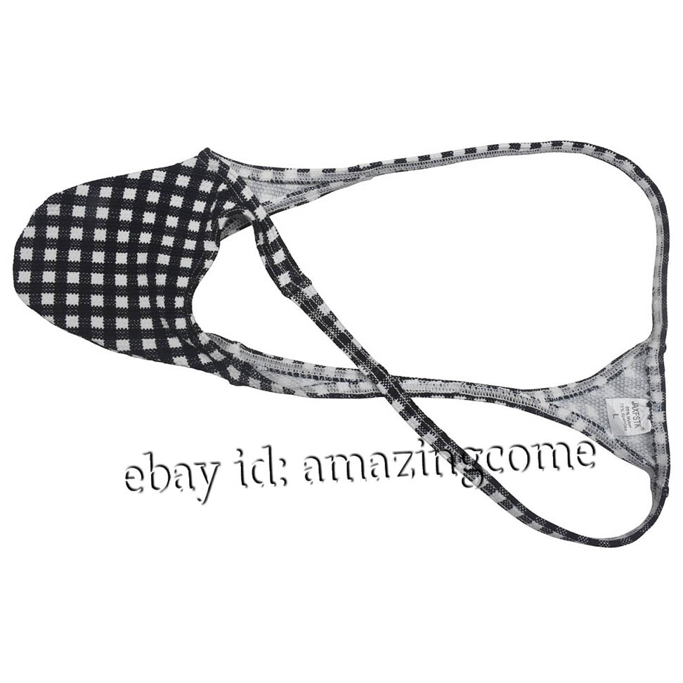 Men Air Bubble Knitted Fabric Micro Thong Underwear Elastic String Bikini Tangas