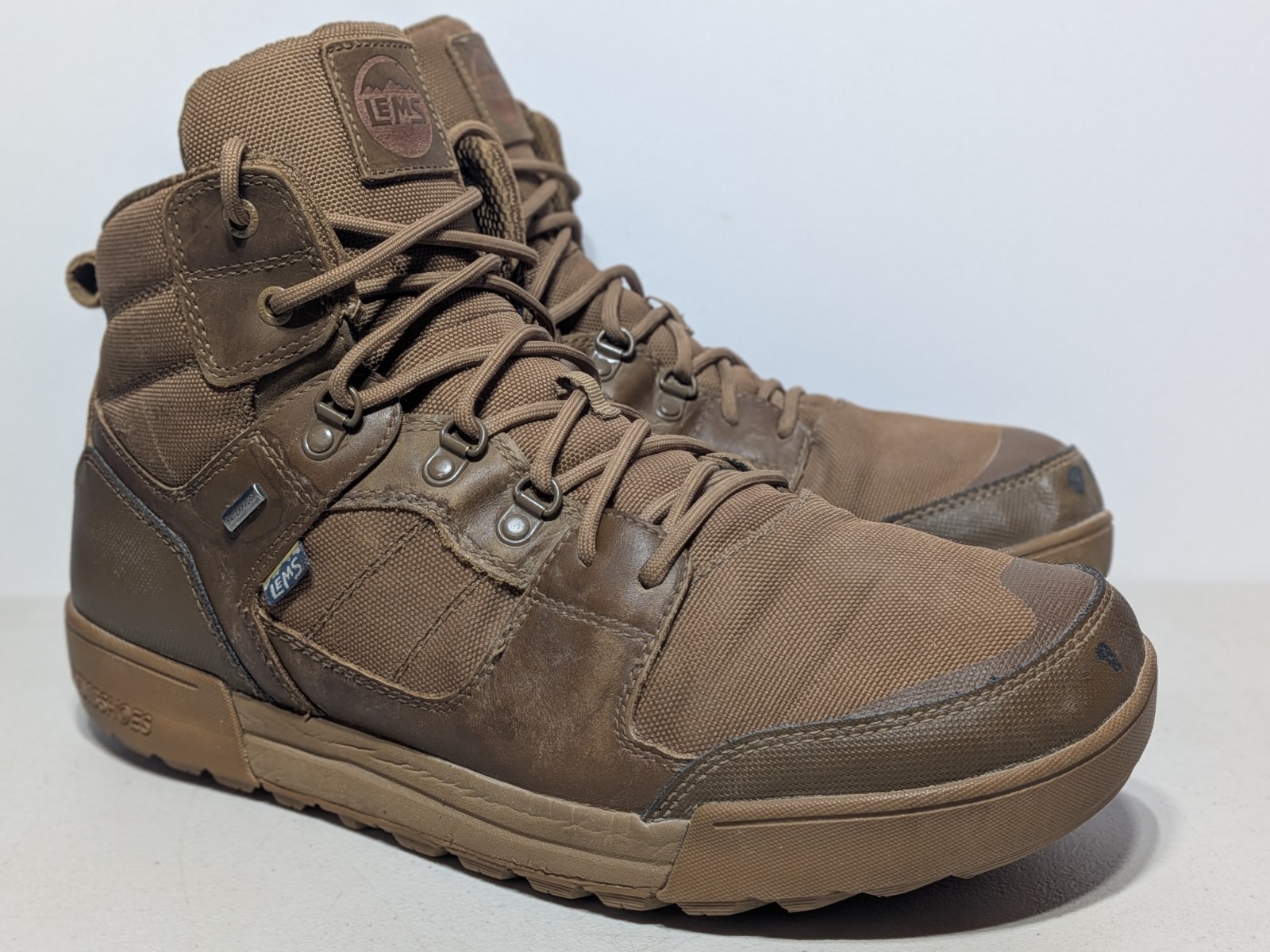 Lems Outlander Waterproof Hiking Boot Coyote – Men’s US Size 14