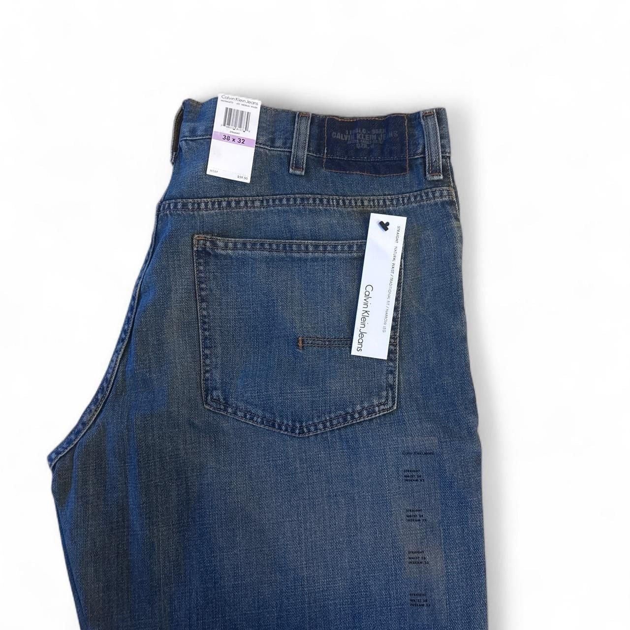 Calvin Klein Jeans Straight Leg Blue Denim Pants