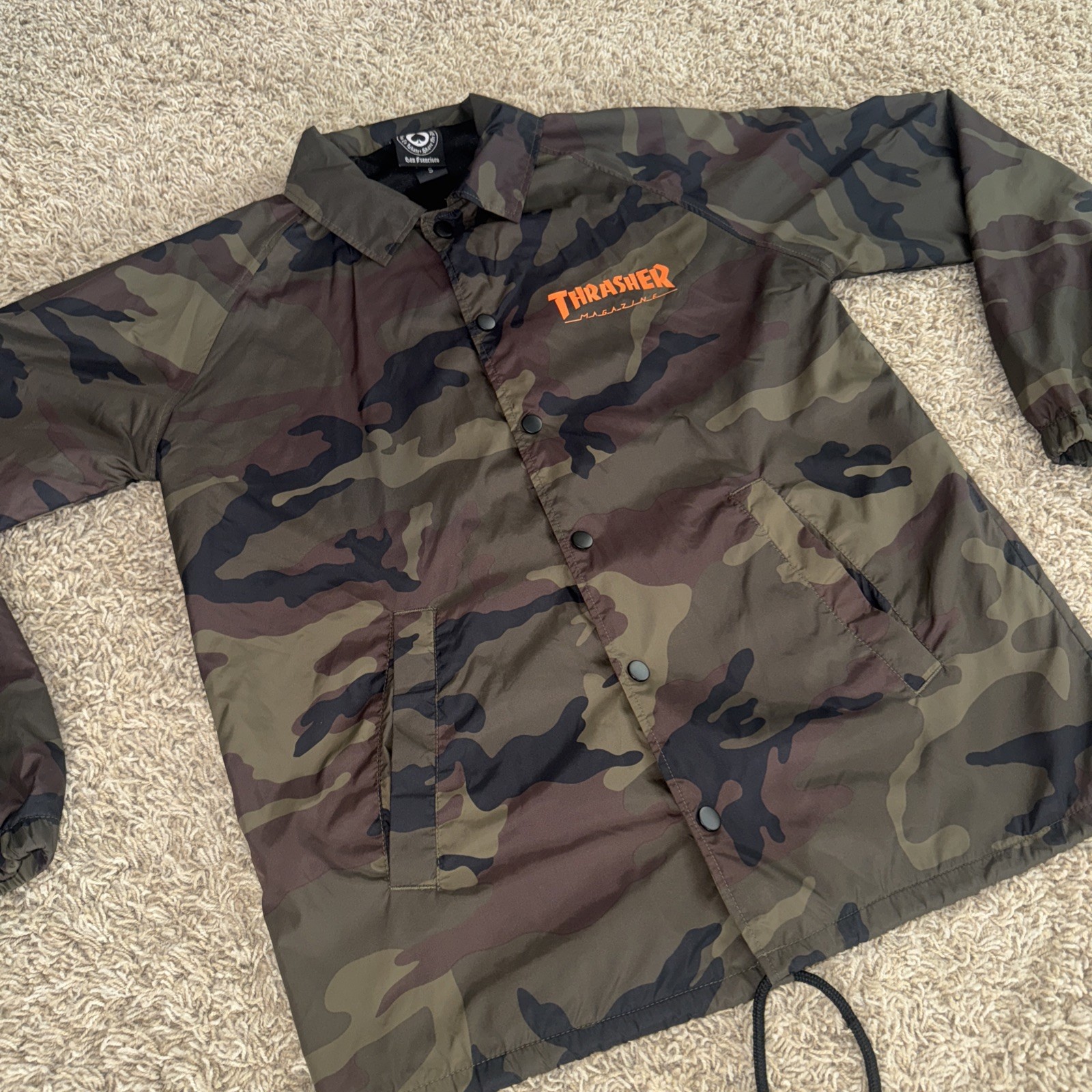 Thrasher Camouflage Skategoat Skateboarding Windbreaker Jacket – Men’s Small