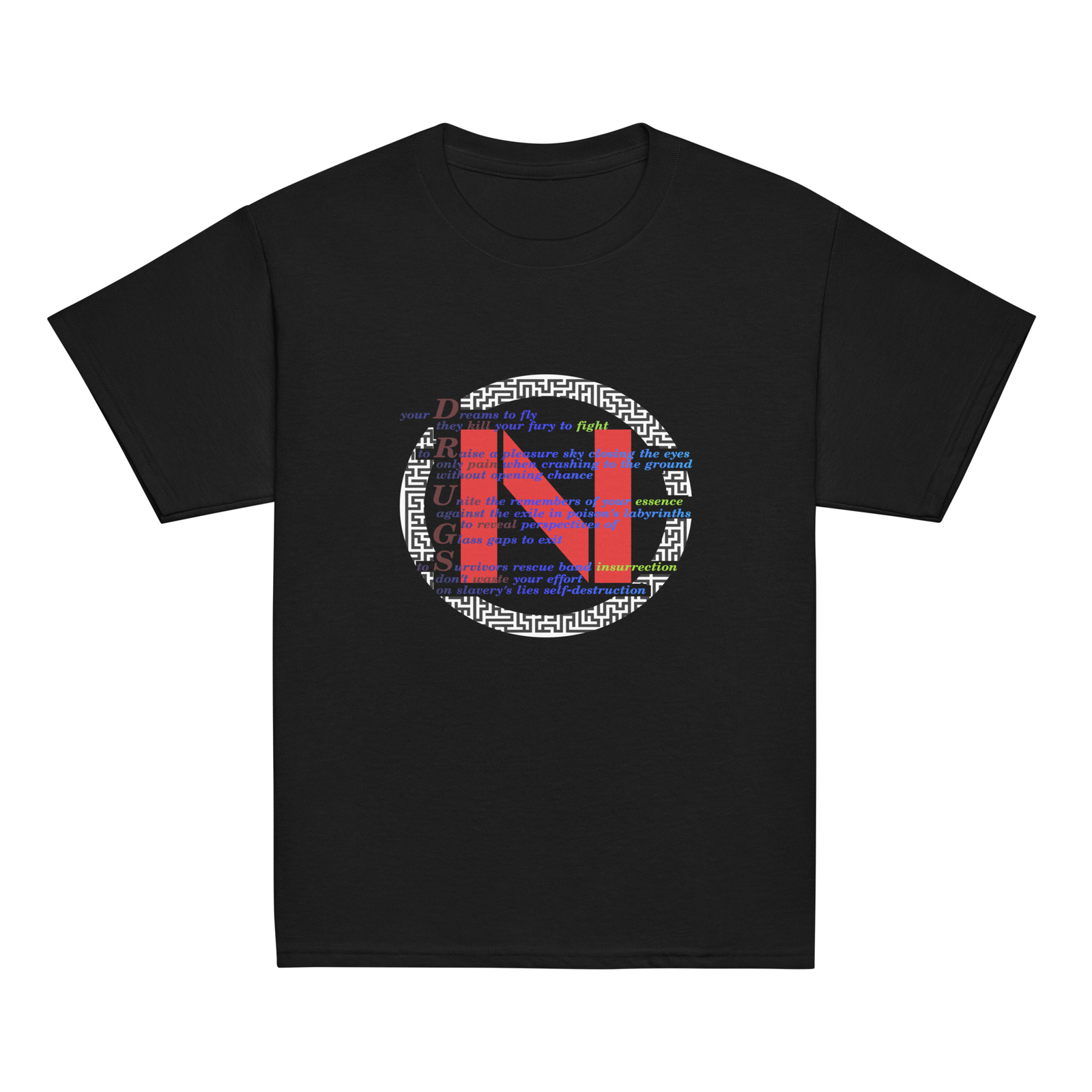 NO dARE rUINED uNTRUTHFUL gAMBLING sEDUCTORS; Gildan 5000B Kidx T-Shirt