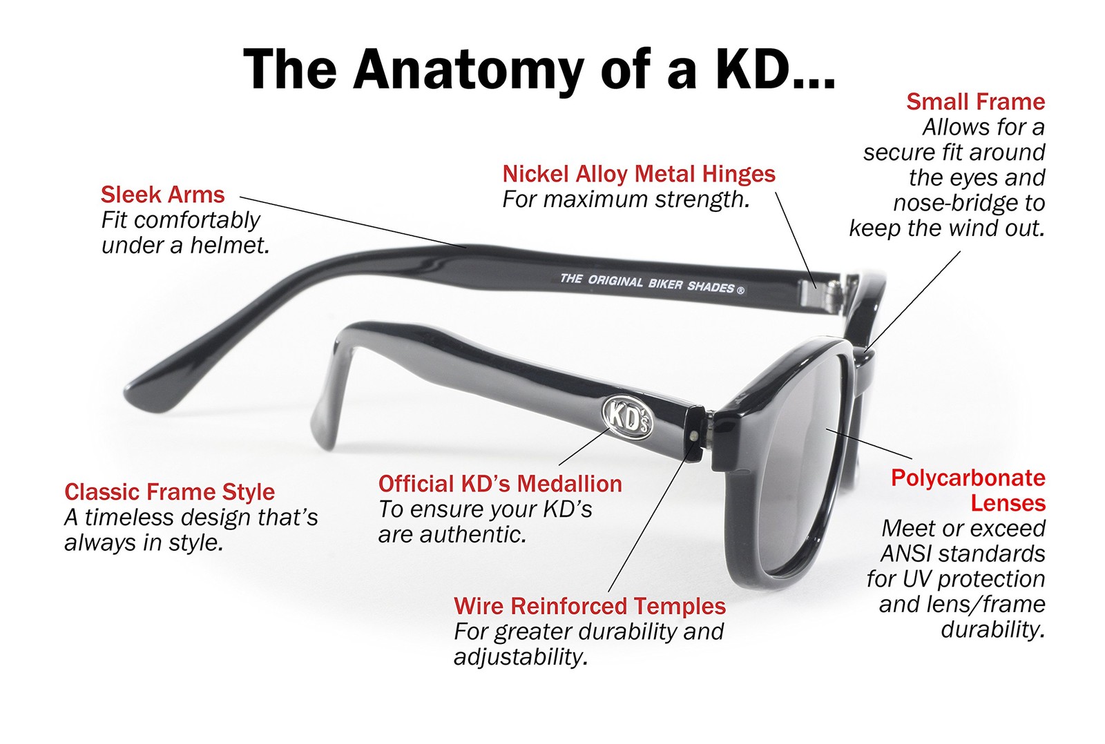 Original KDs Motorcycle Sunglasses JAX Sons of Anarchy W Pouch 2015 SAMCRO