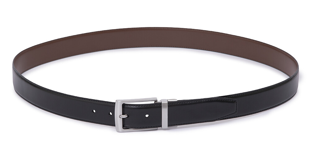 Men’s Genuine Leather Belt with Double-sided Reversible Belts for Men 1.3inch
