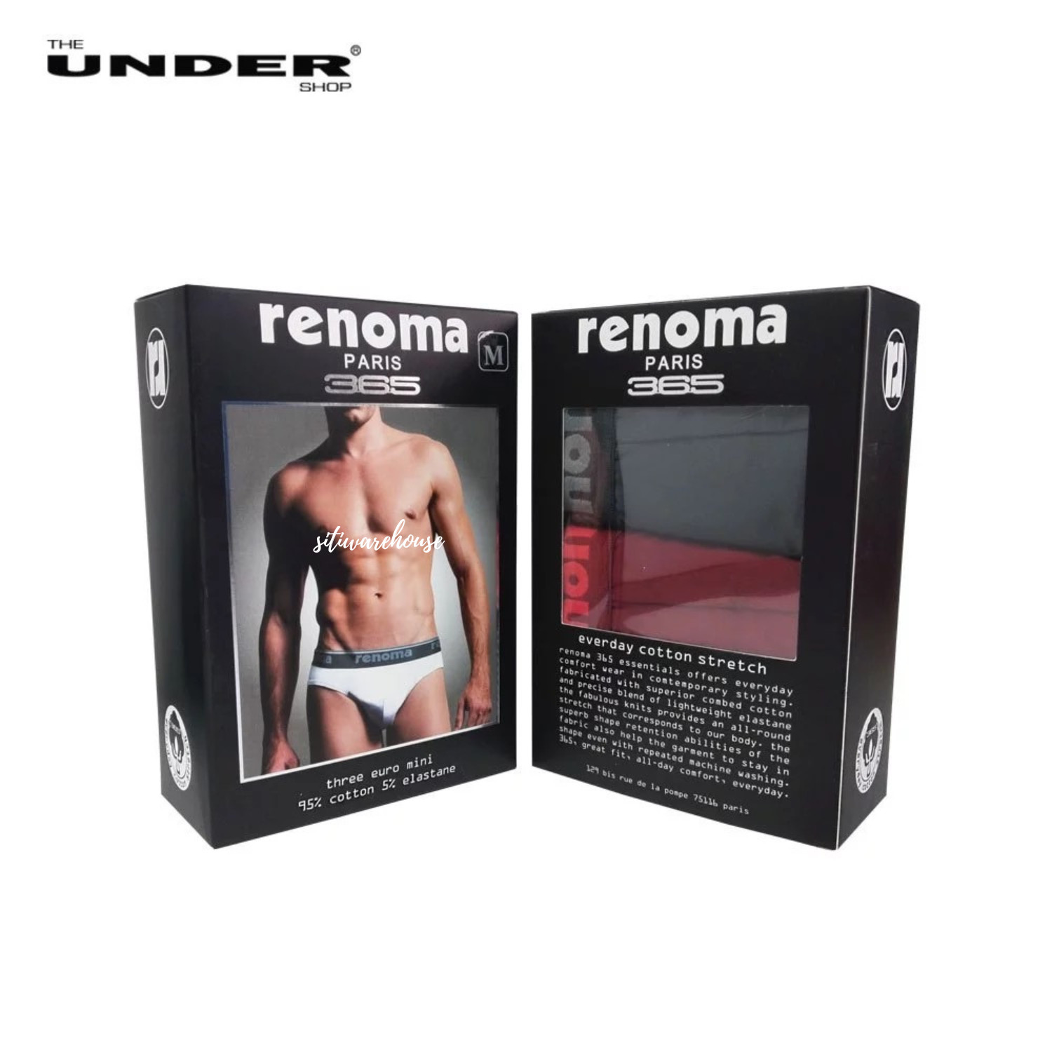 RENOMA Men’s Underwear Cotton Elastane S M L XL 2XL Random Color 3pcs