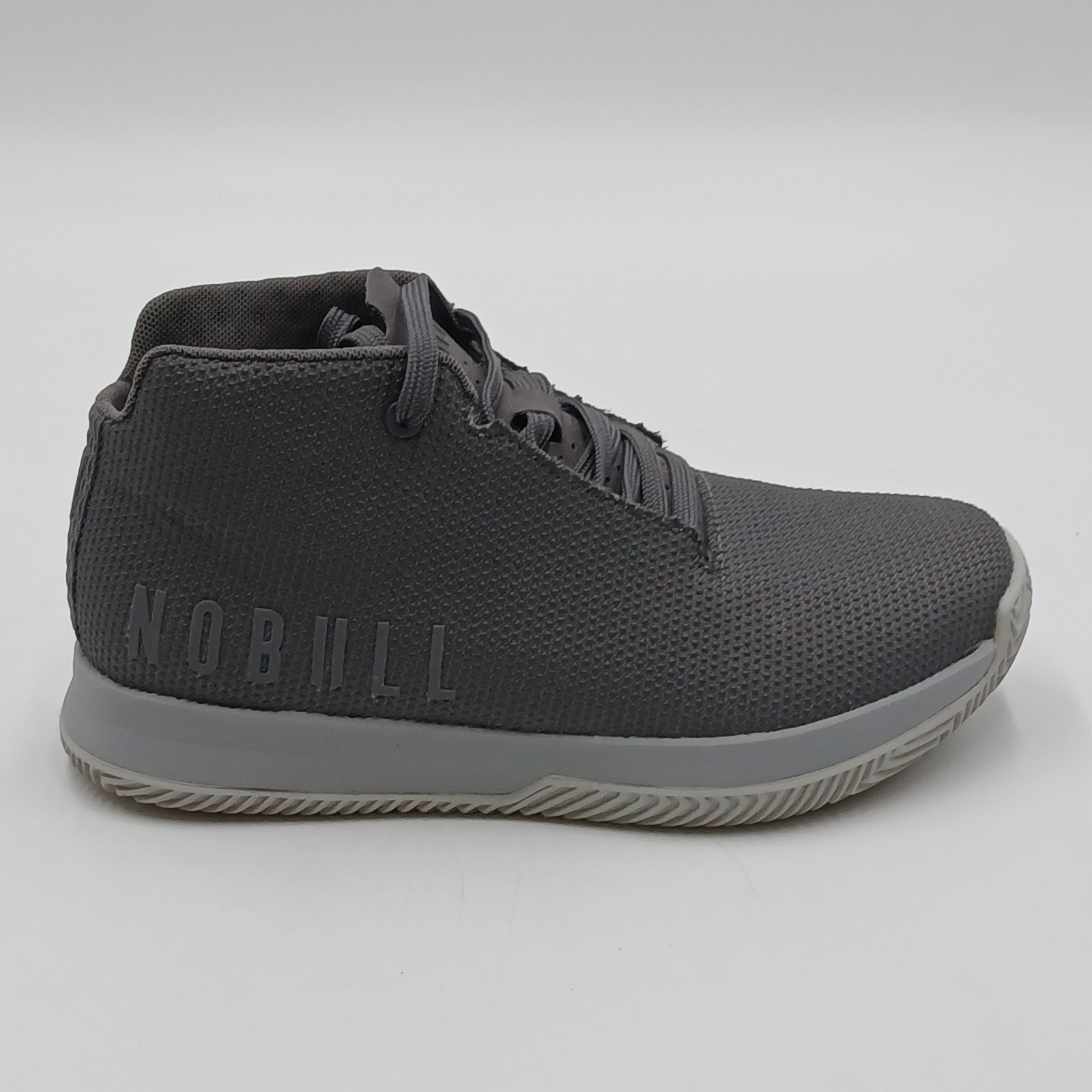 Nobull SF Trainer High Crossfit Shoe Dark Grey Super Fabric Size 6 M 7.5 W Crew