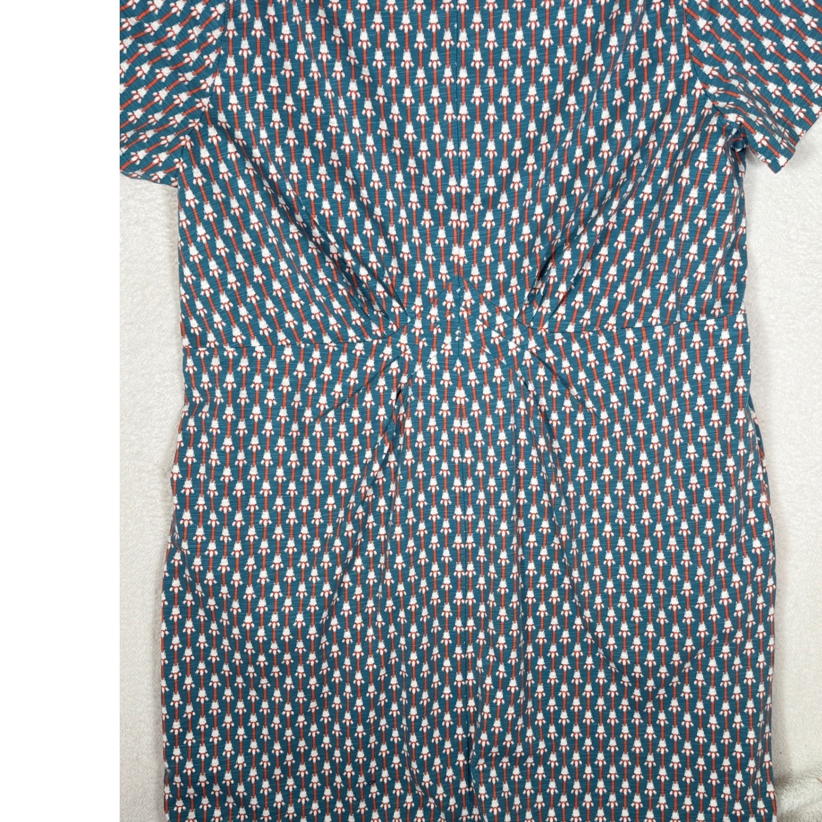 Duluth Trading Co Boho Ikat Print T-Shirt Dress XXL Soft Lyocell Cotton Stretch