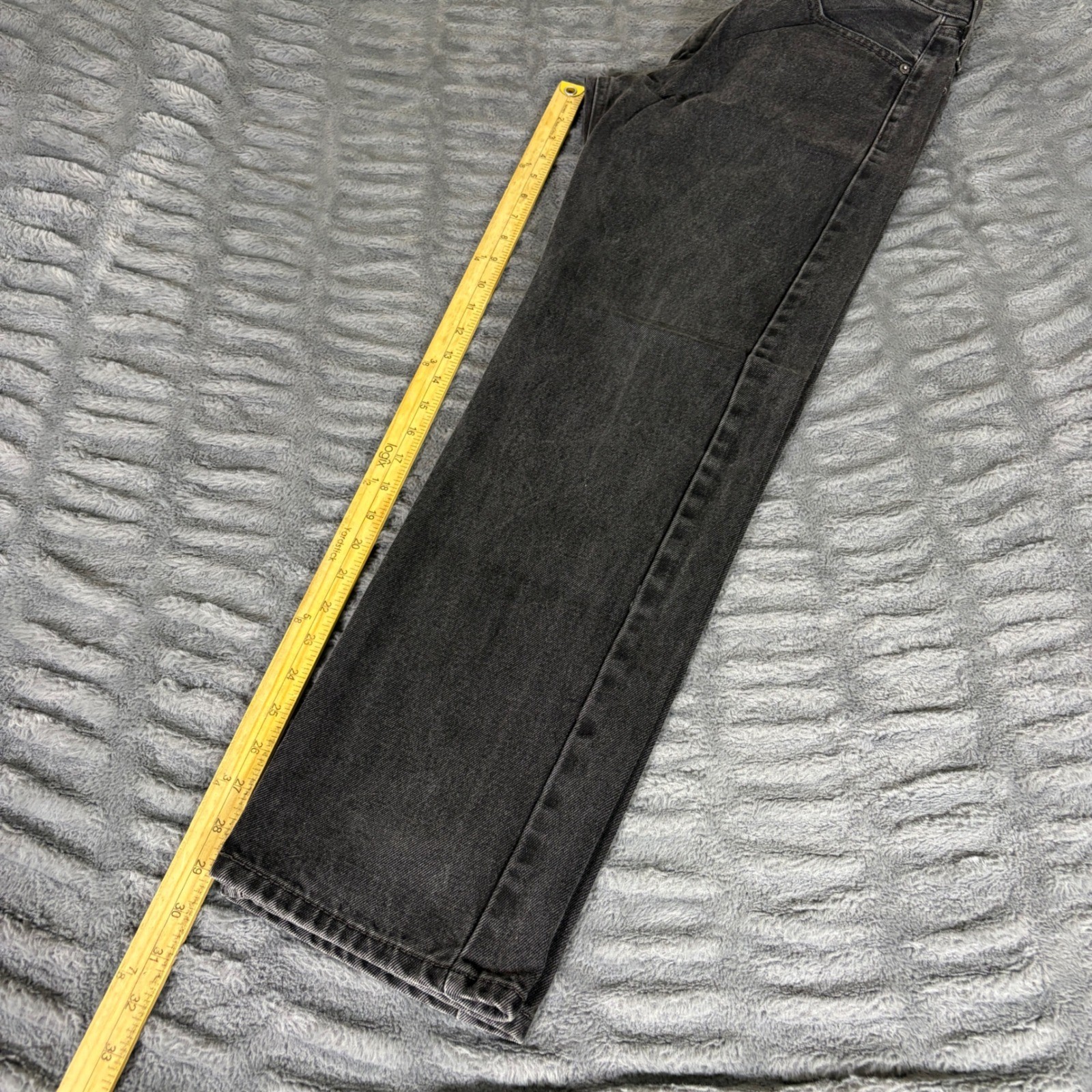 Levis 505 Mens Straight Leg Jeans 31×30 Faded Black Denim Regular Fit 100 Cotton