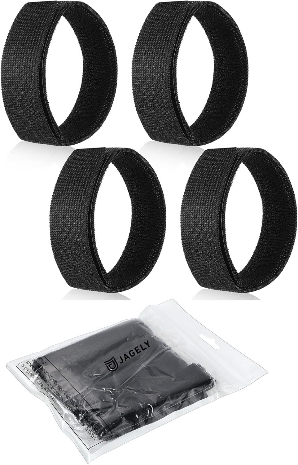 Black Boot Blousers – 2 Pairs Elastic Straps for Hunting, Hiking, Cycling