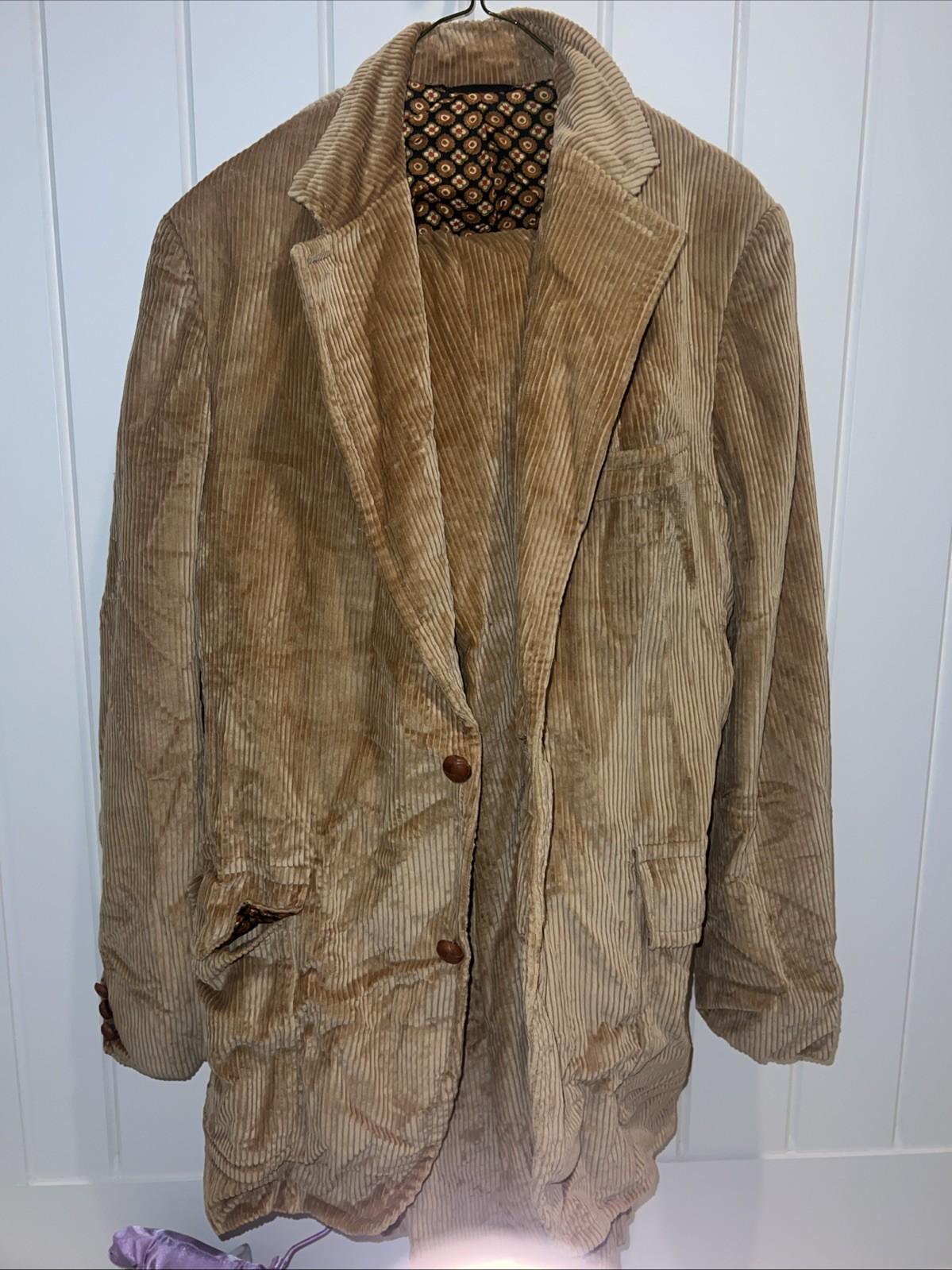 VTG Cricketeer Blazer Mens Corduroy Sports Coat + Pants Themed Party