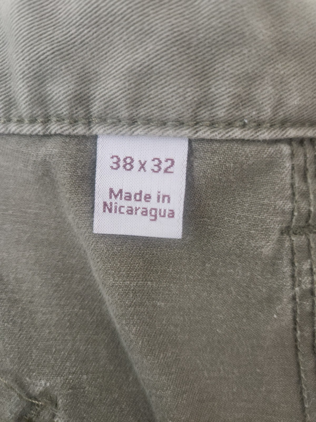 Carhartt B324 ARG Carpenter Relaxed Fit Work Pants Olive Men’s 38X32