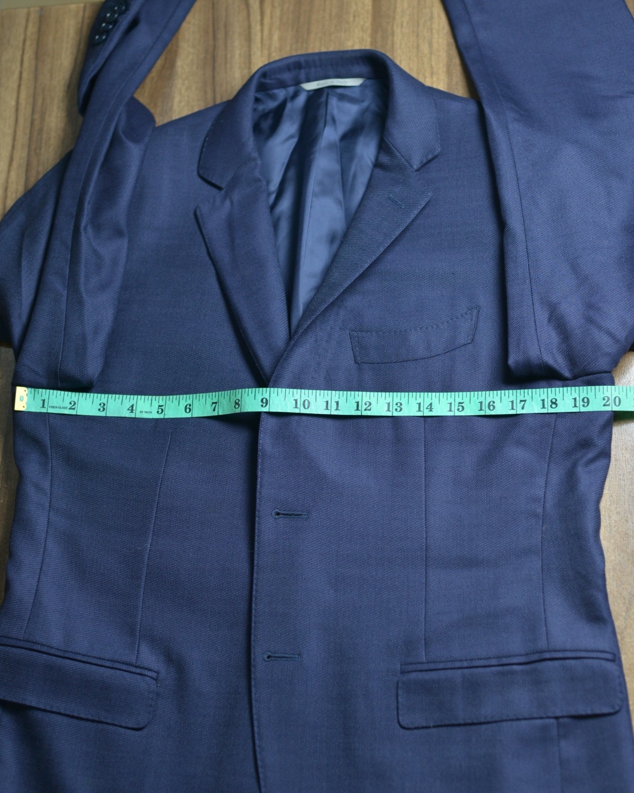 Canali Stretch Blue Wool Blend Suit Jacket Blazer Sport Coat Mens IT 52 R US 42R