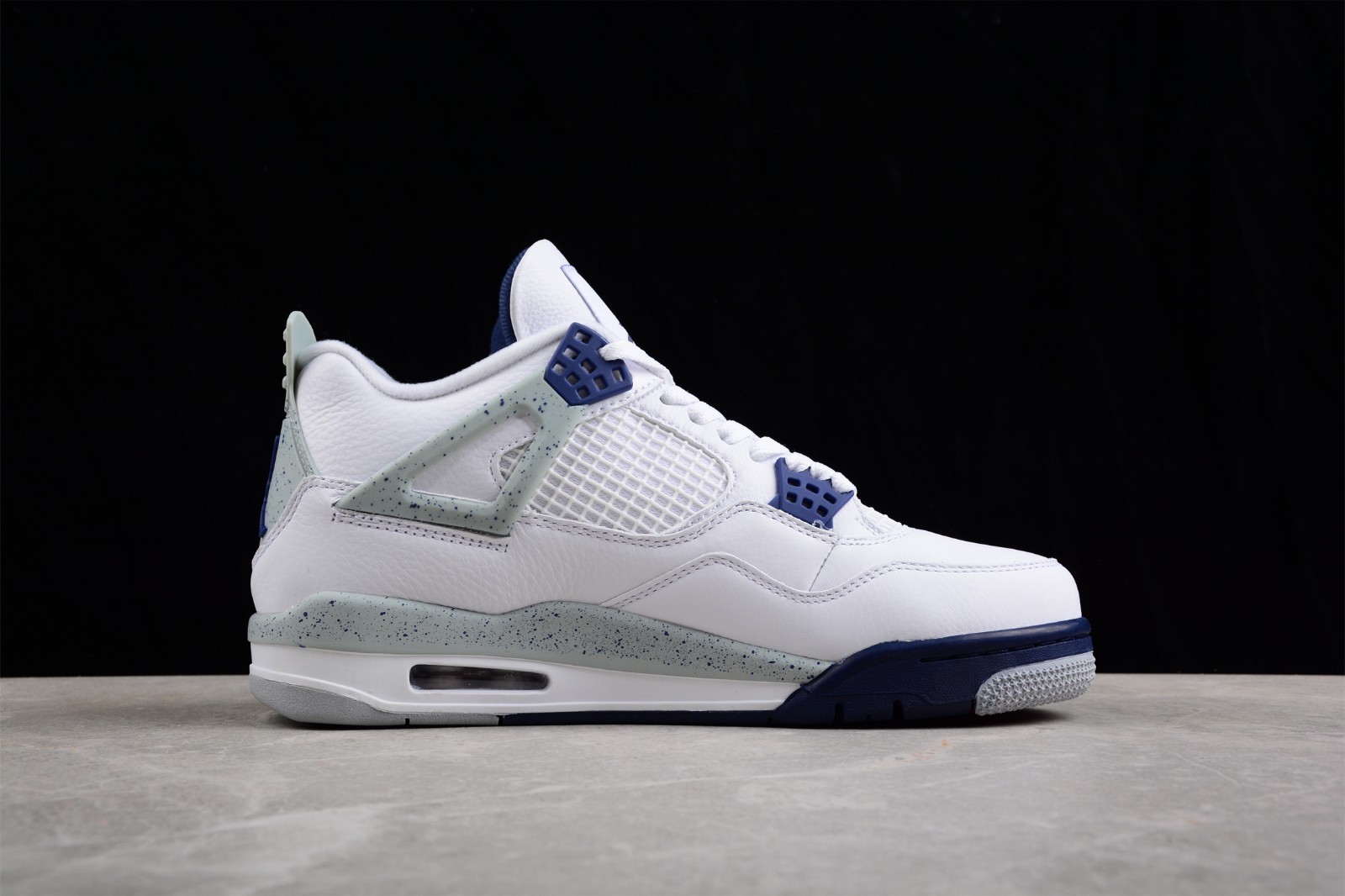 US Size 7-12 Jordan 4 “Midnight Navy” Mid Top Men’s Retro Basketball Shoes