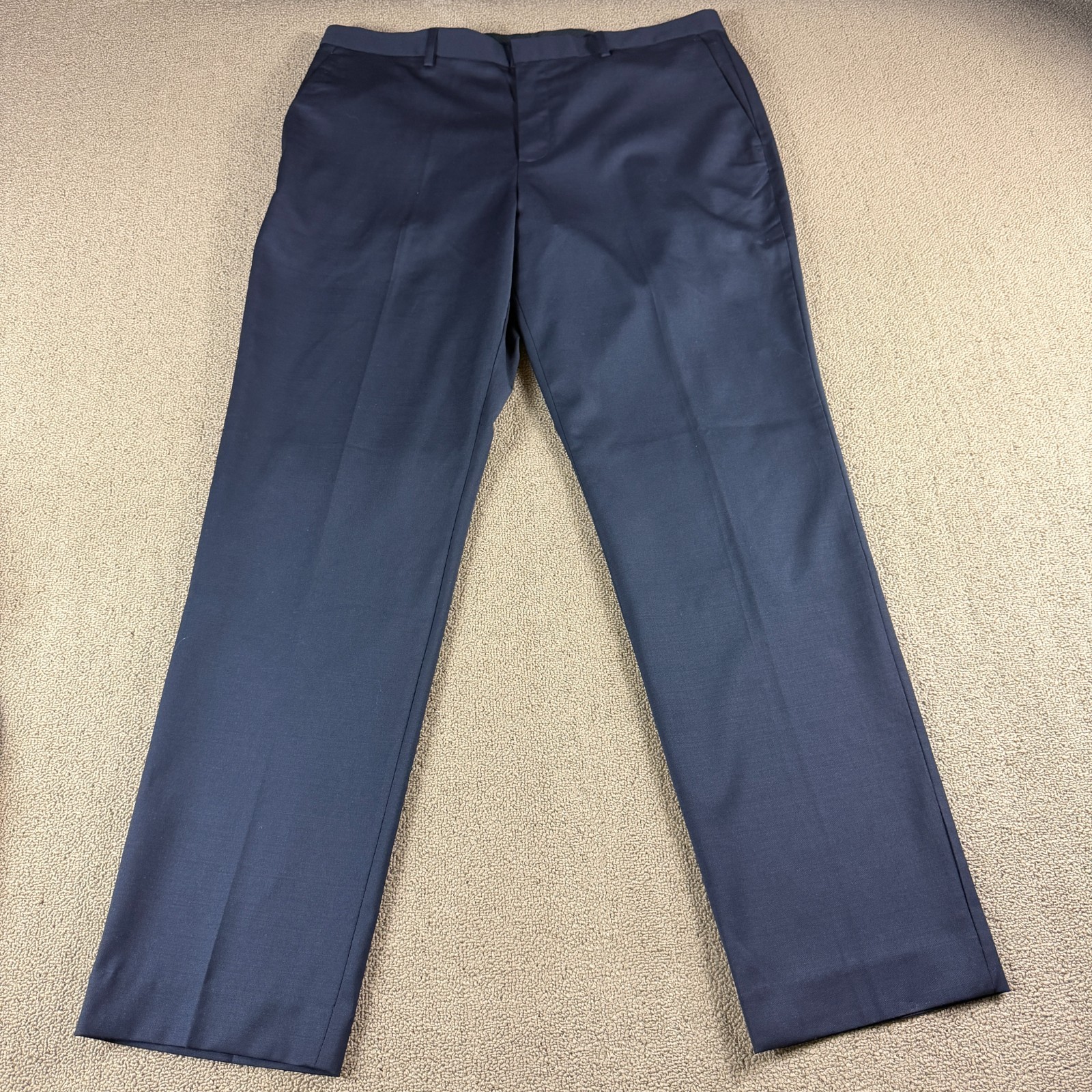 J.Crew Bowery Slim Stretch Wool Blend Dress Pants Blue Size 36X32 NWT MSRP $148