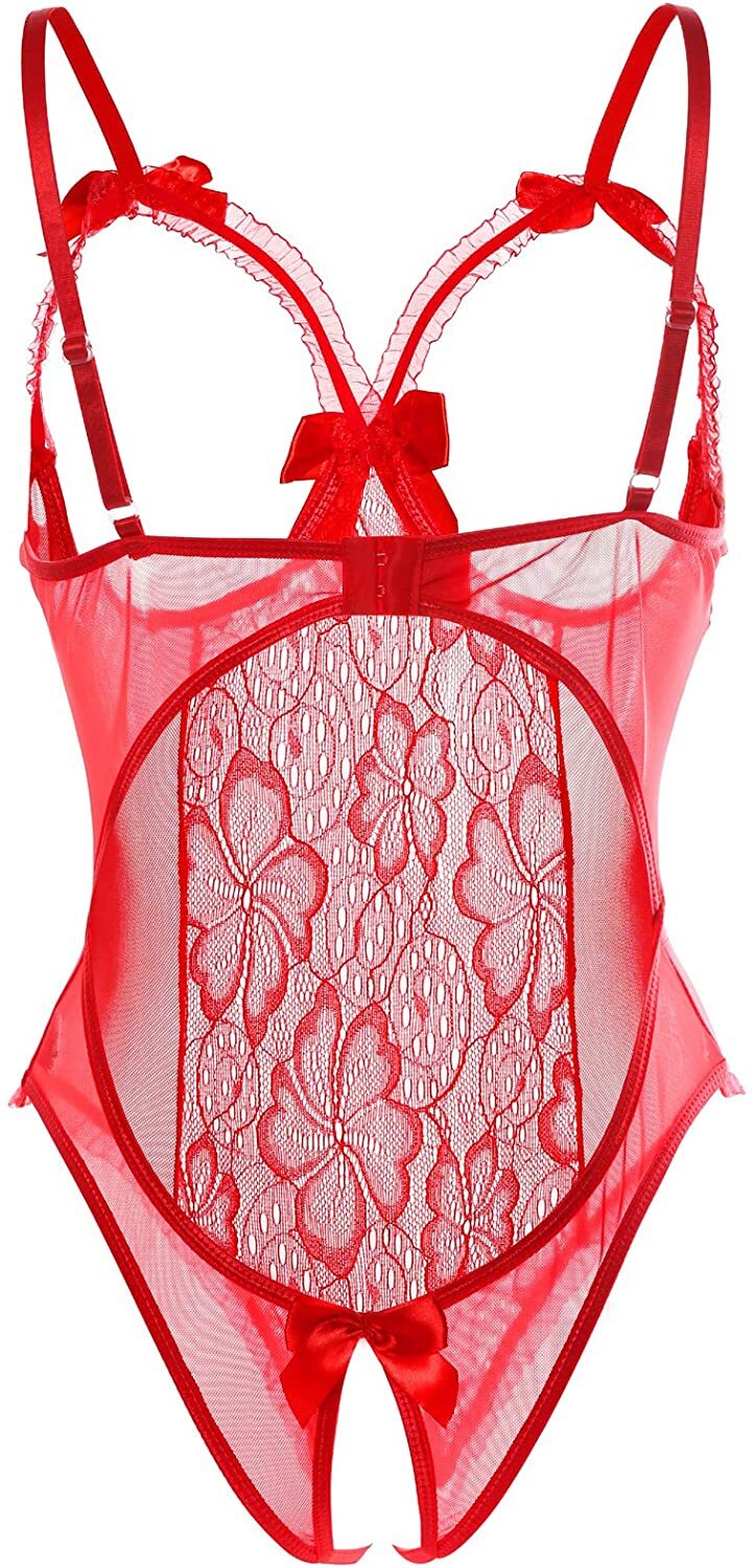 Sexy-Lingerie Women’s Sleepwear Babydoll Underwear Lace Dress G-String Nightwear