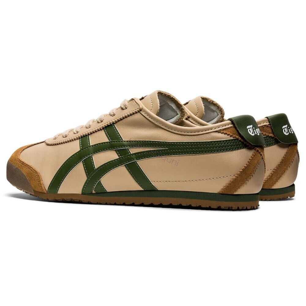Unisex Beige Grass Gree MEXICO 66 Classic Athletic Shoes Sneakers