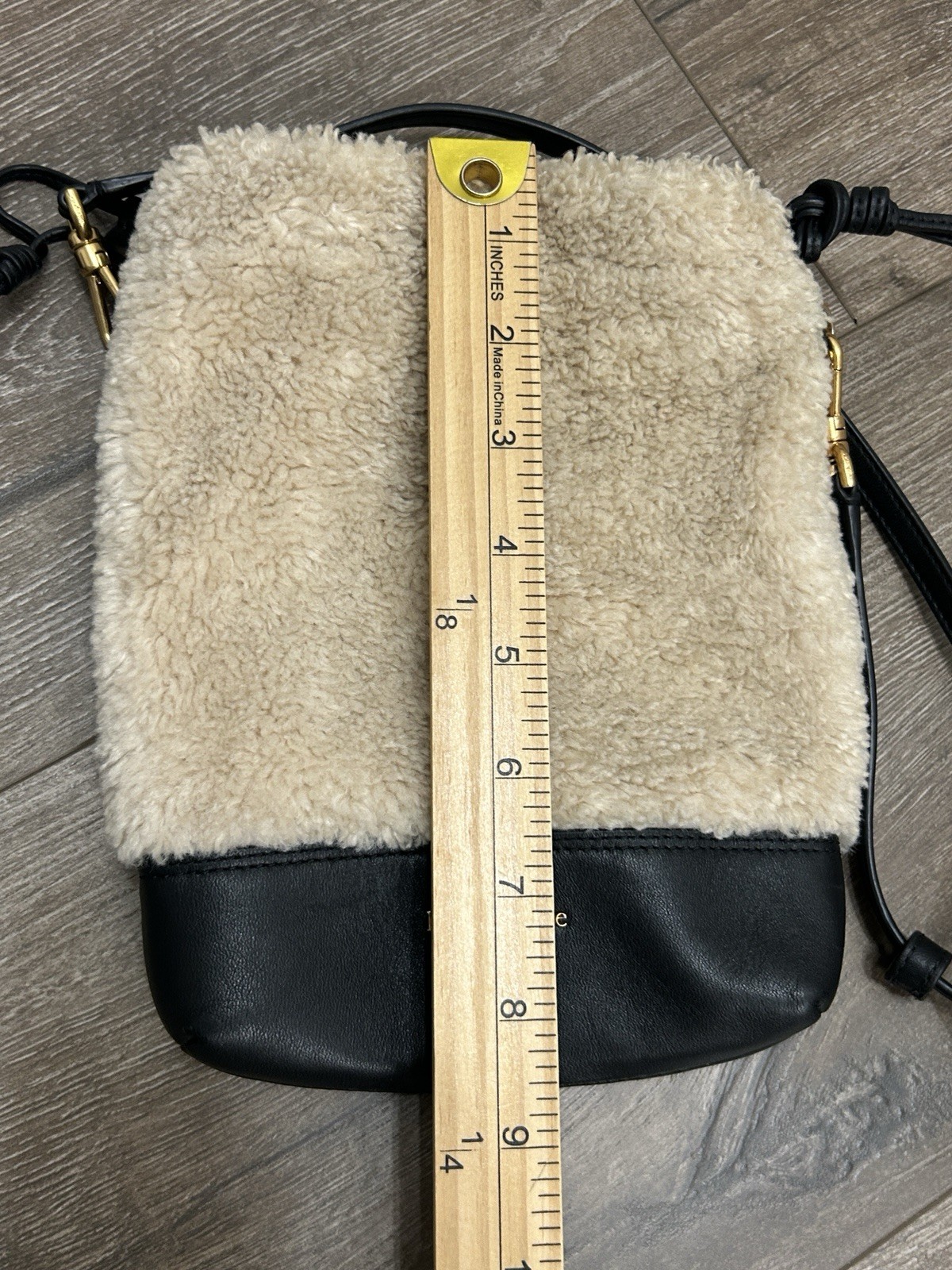 Kate Spade Eva Faux Shearling Bucket Phone Crossbody