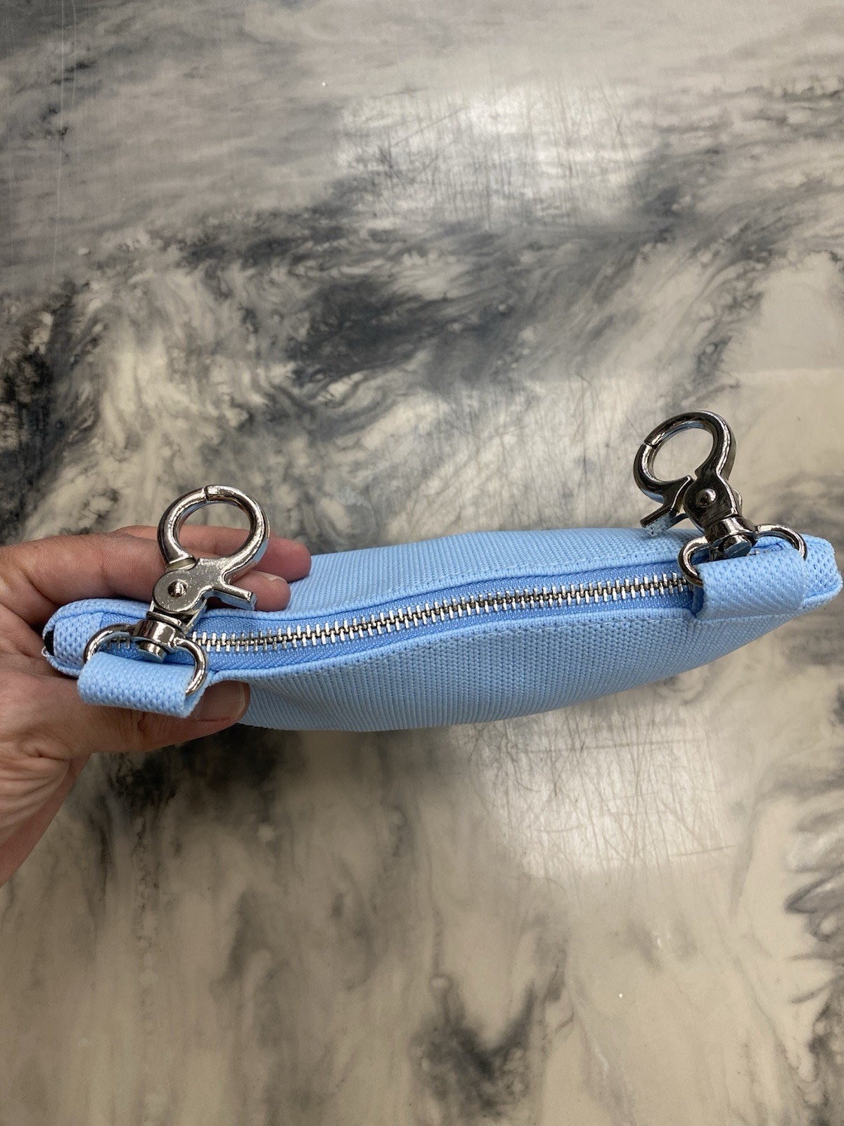 Curves by Sean Brown tote bag Light blue Small Brand new Authentic