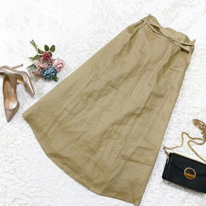 L’Appartement KALLMEYER Linen Long Skirt Size L