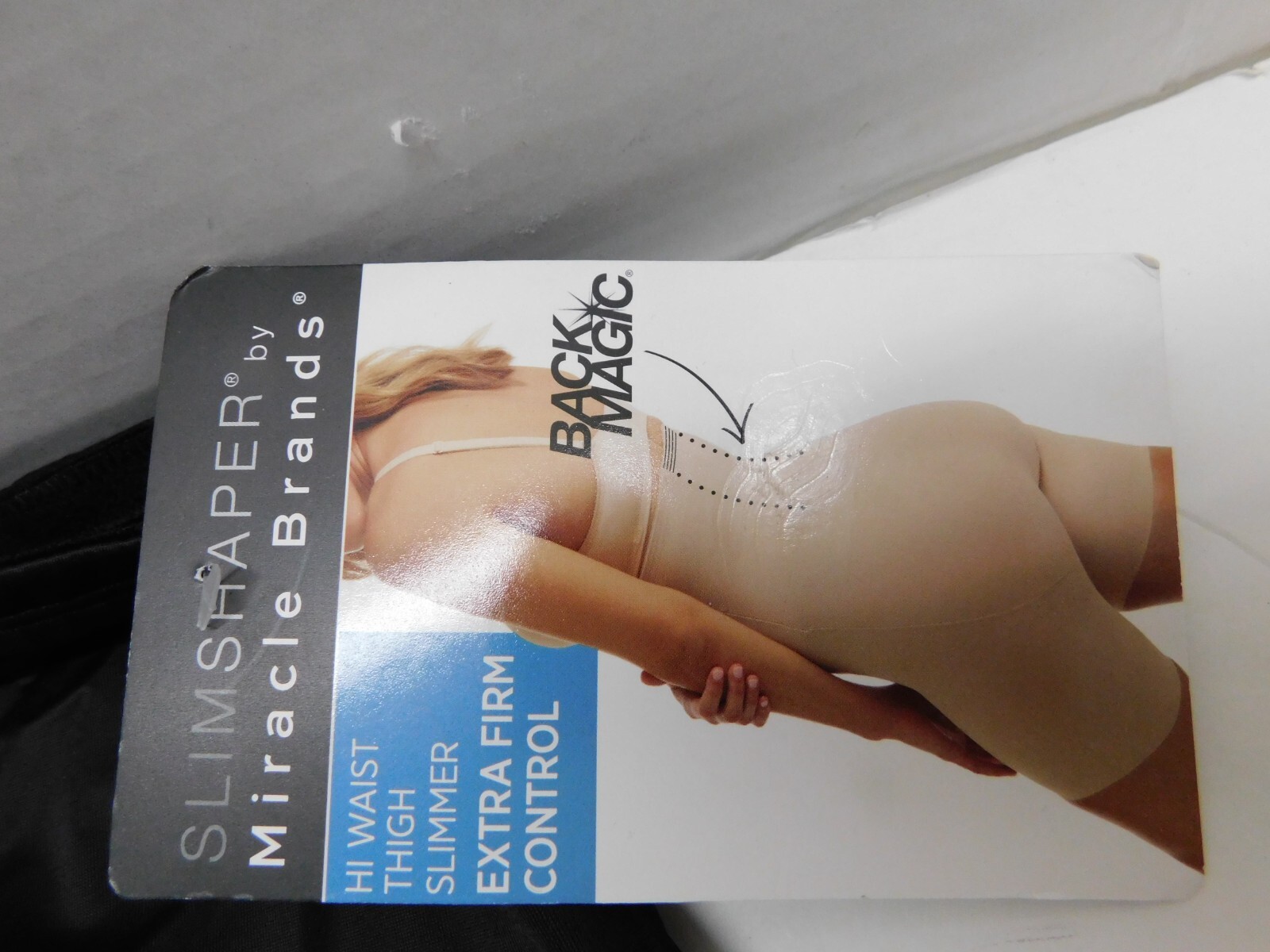Women’s SlimShaper by Miracle Brands Back Magic High Waist Thigh Slimmer Black S