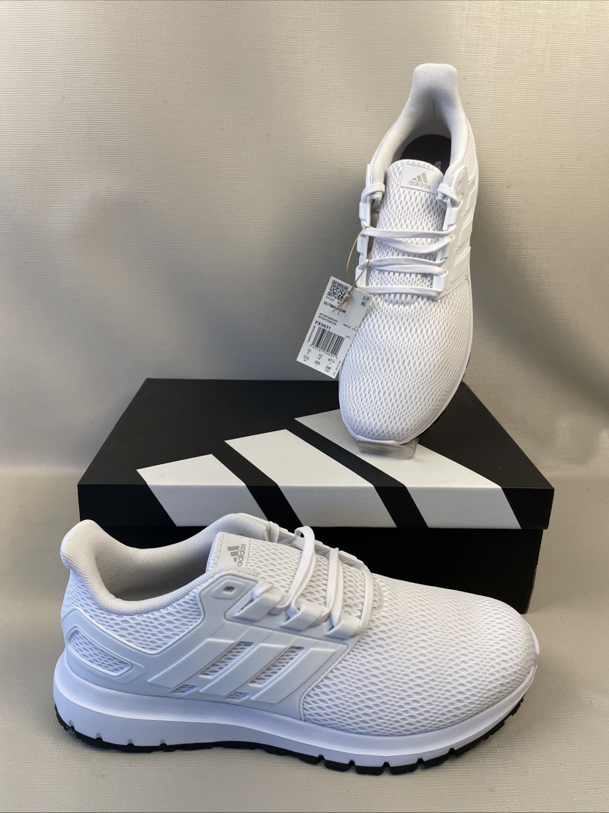 New adidas Ultimashow FX3631 Men’s White Mesh Athletic Sneakers Size 12.5 NIB