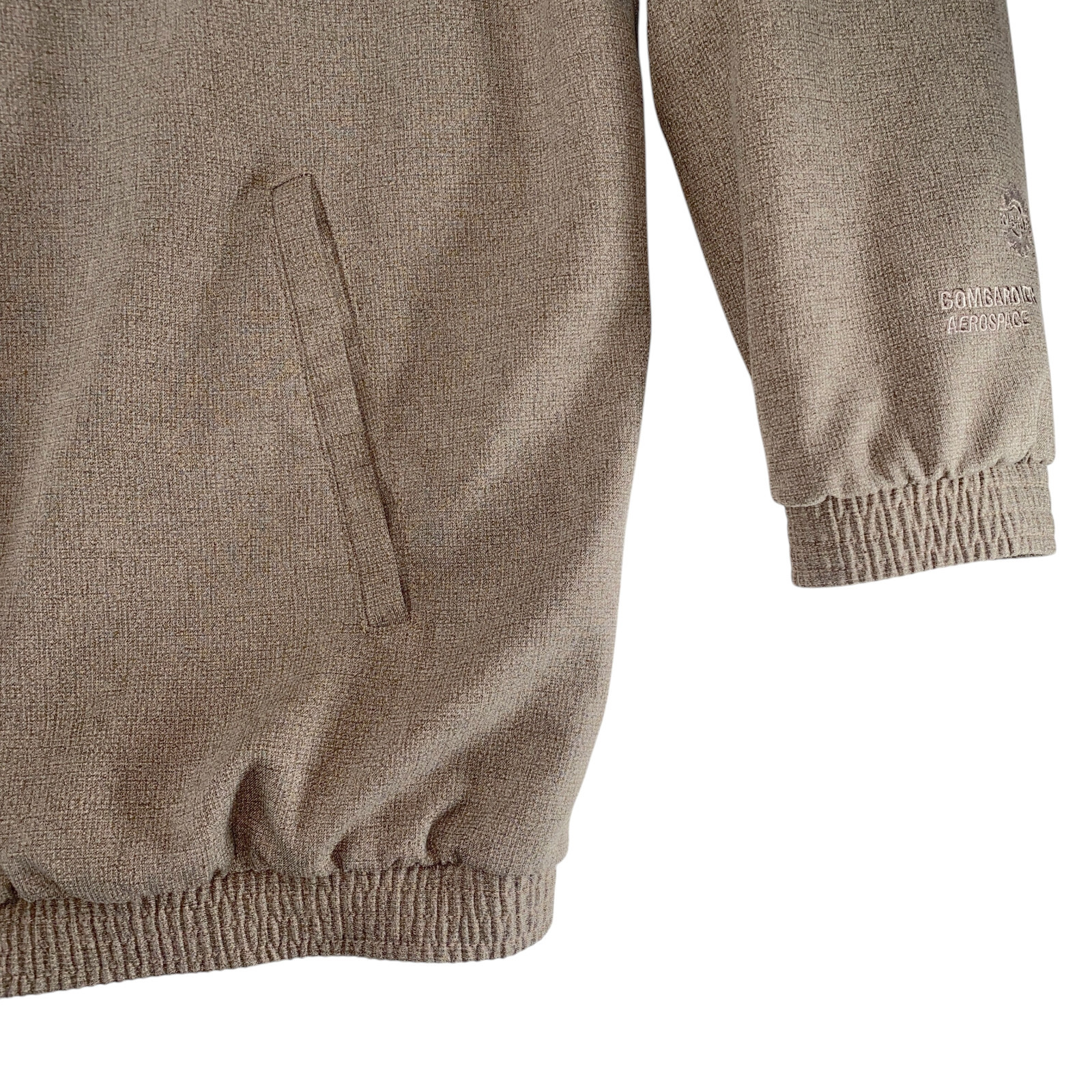 Pebble Beach Sunderland Scotland Golf Jacket XLarge Brown Pullover Quarter Zip