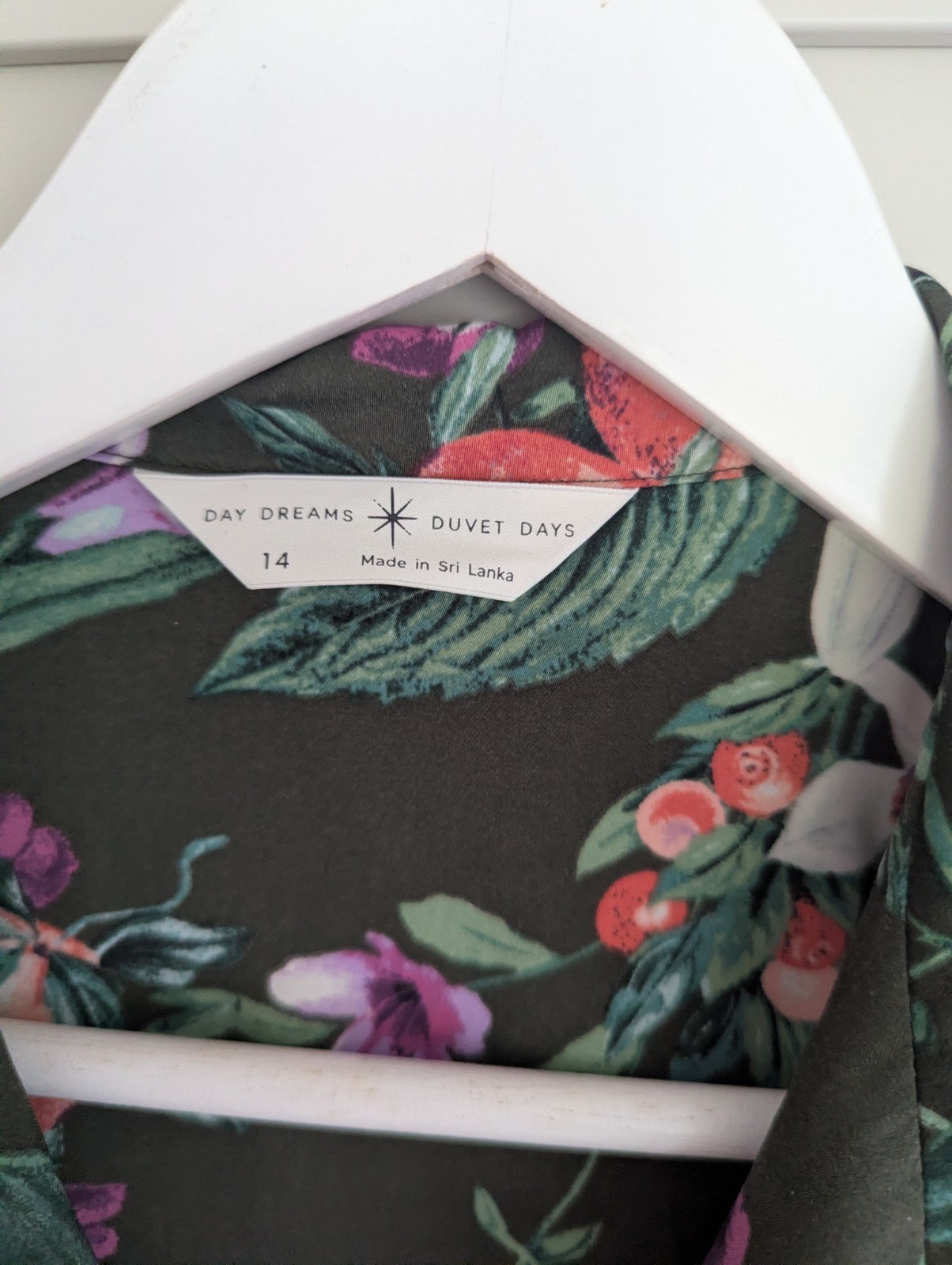 Marks & Spencer M&S Day Dreams Botanical Floral Pyjama Loungewear Set Size UK 14