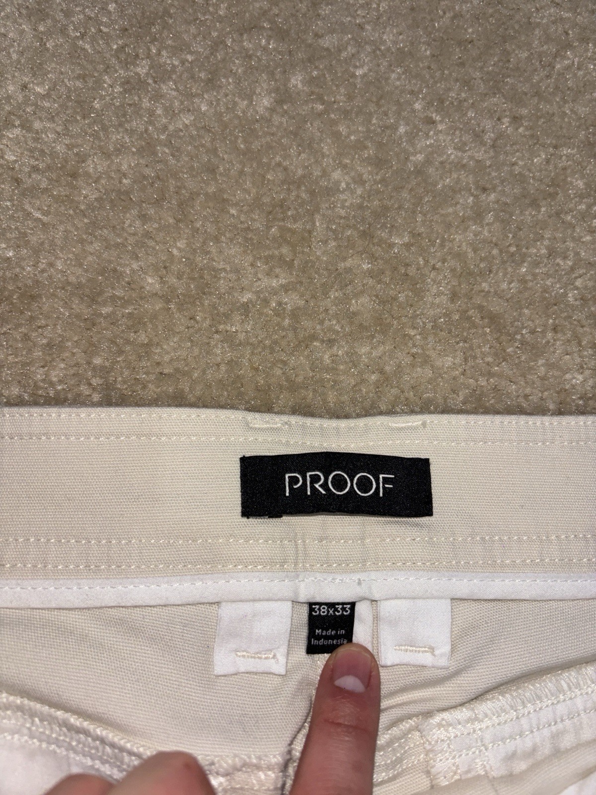 Proof Rover EDC Pants Athletic Tapered Cargo Stretch 38×33 Mens Salt Huckberry