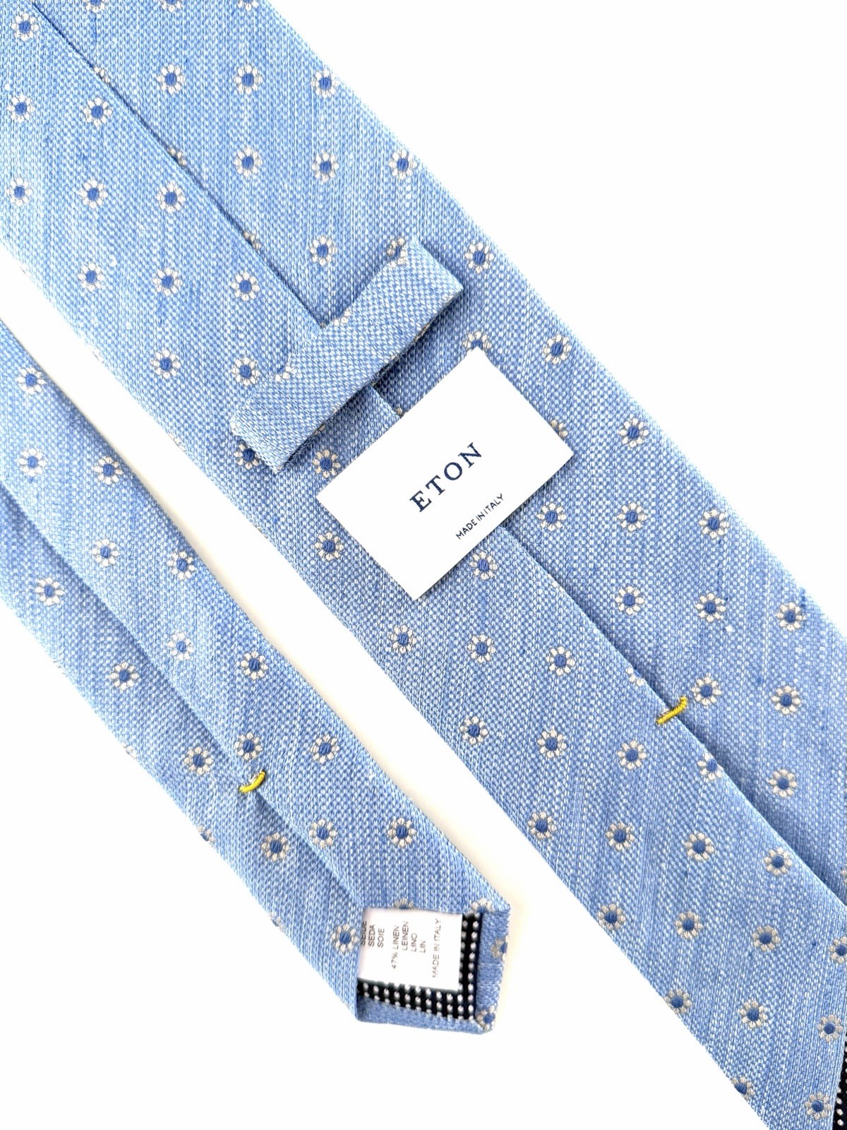 ETON tie. NEW. New Collection. Made In Italy. 53% Linen and 47% Silk. Authentic