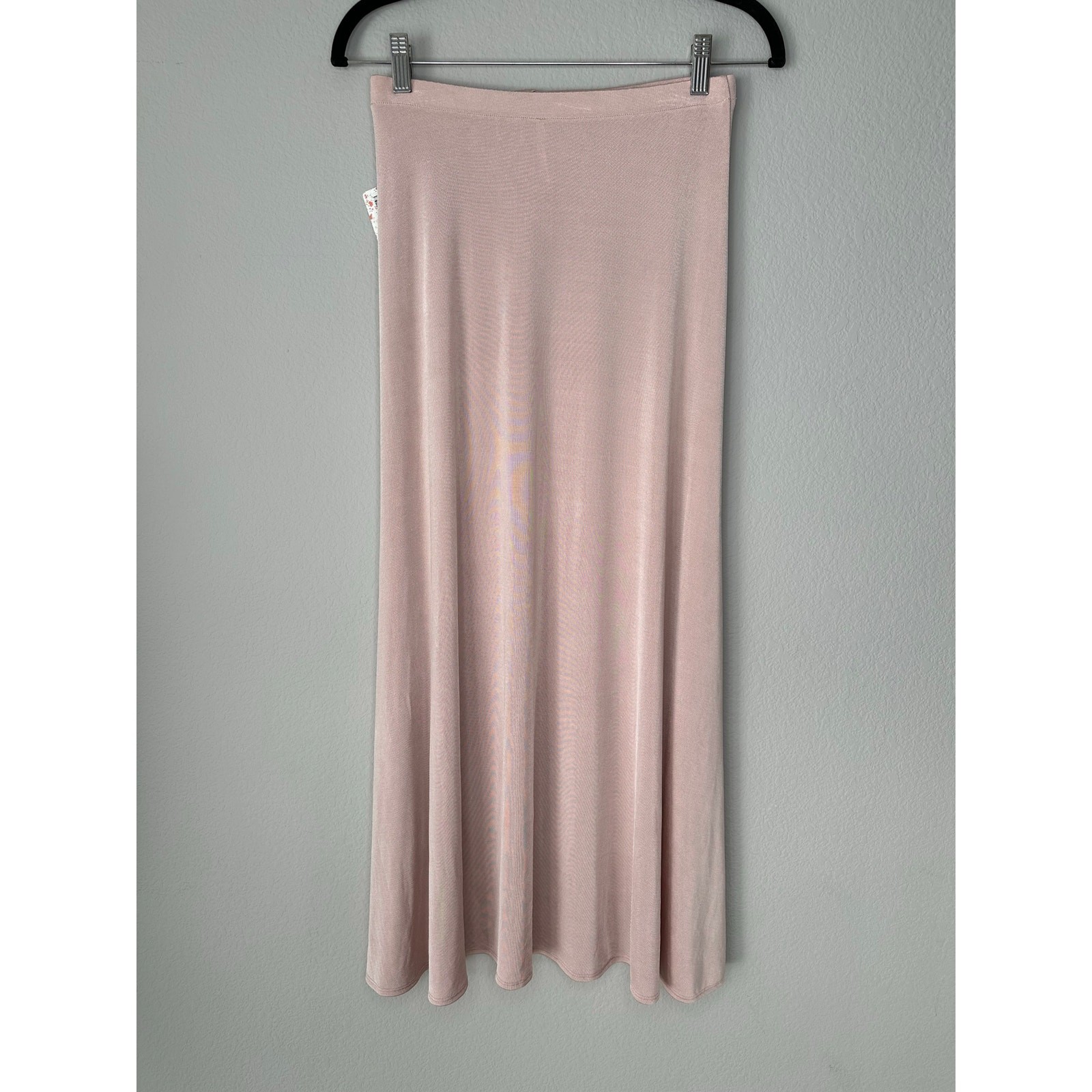 FREE PEOPLE NWT Light Pink Silky Jersey Tulip Wrap Maxi Skirt Women’s Size XS