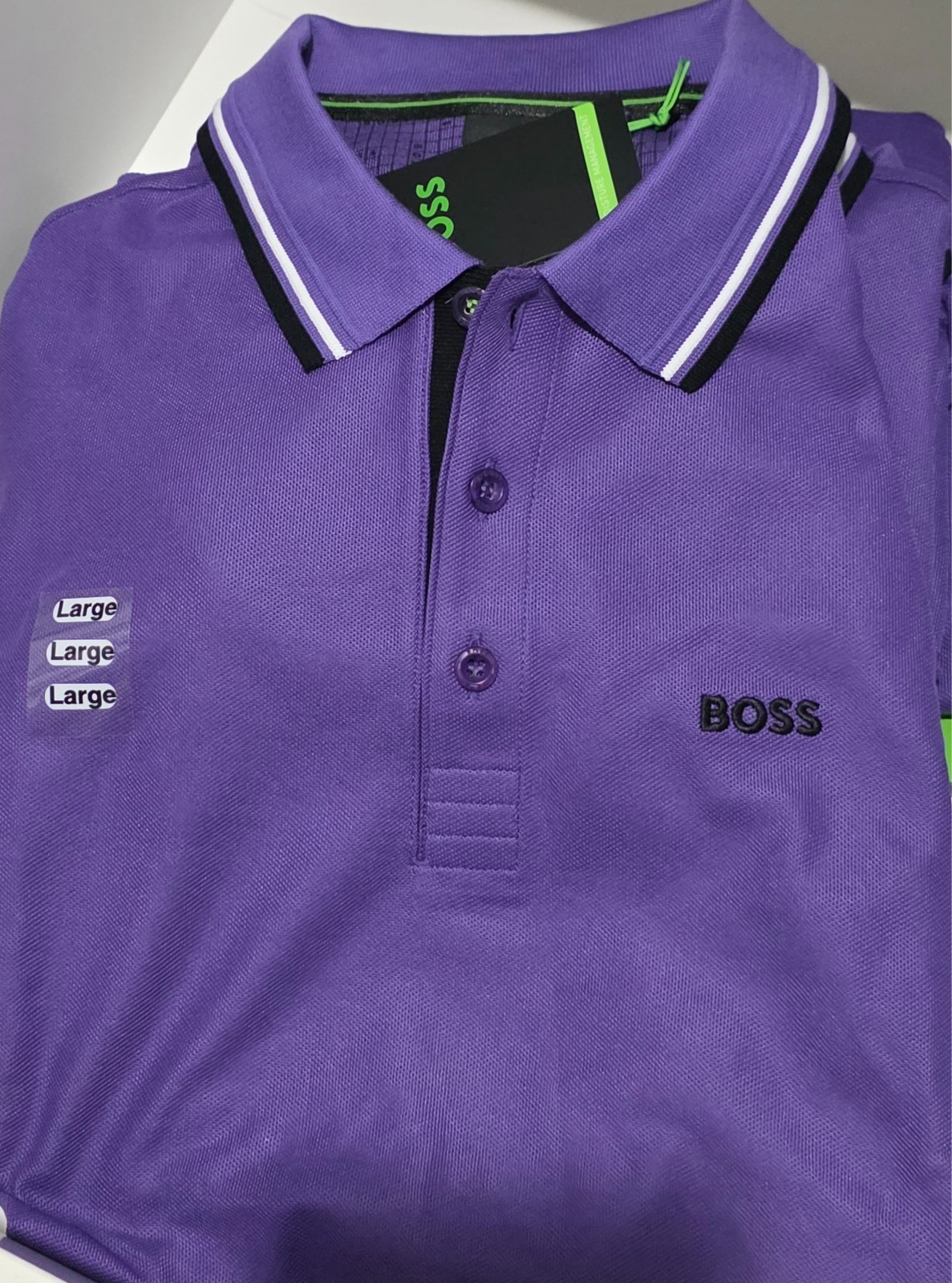 Hugo Boss Men Interlock Cotton Polo Shirt – Dark Purple