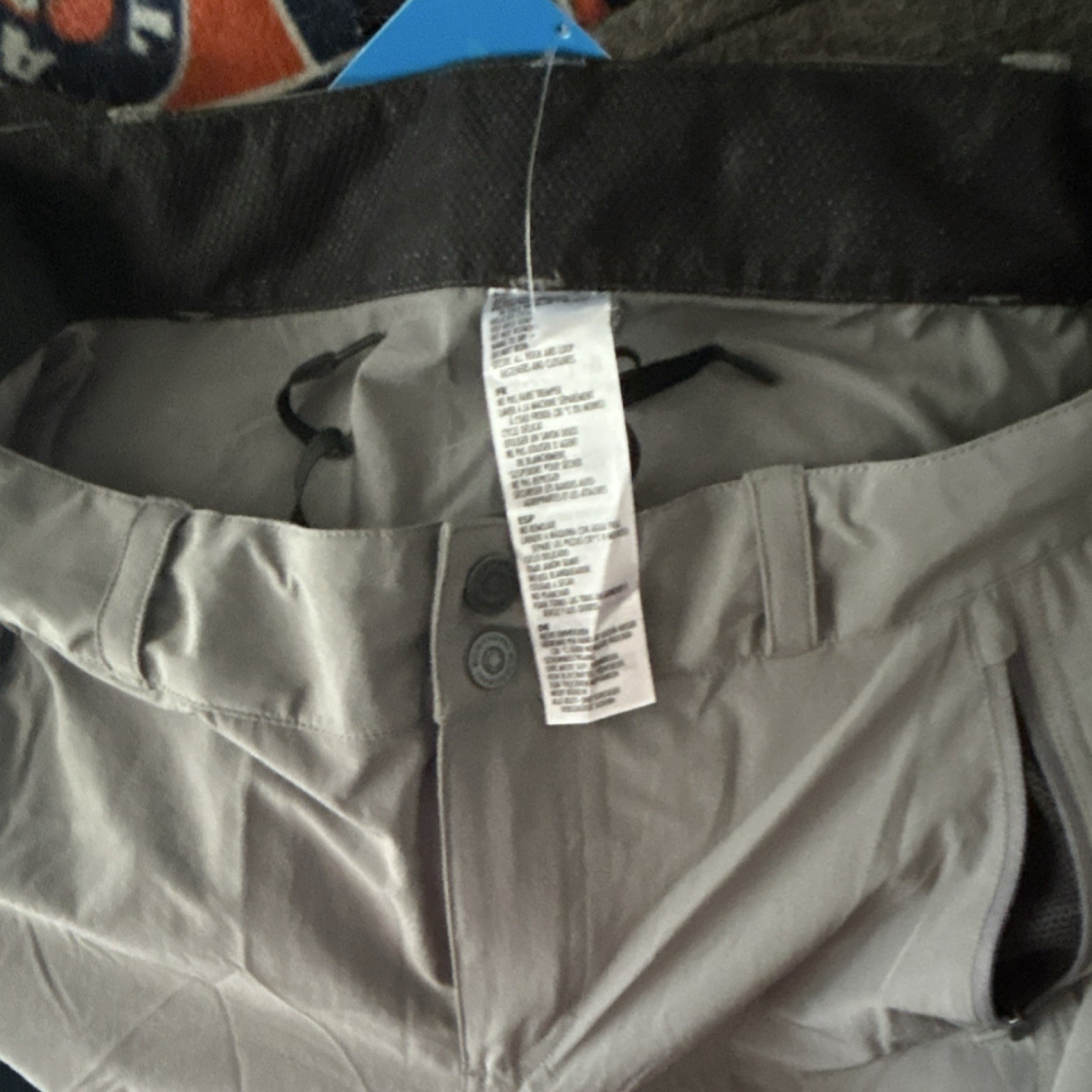Garneau Off Road Men’s Gray Casual Pants Straight Leg Stretch Pockets 38W M NWT