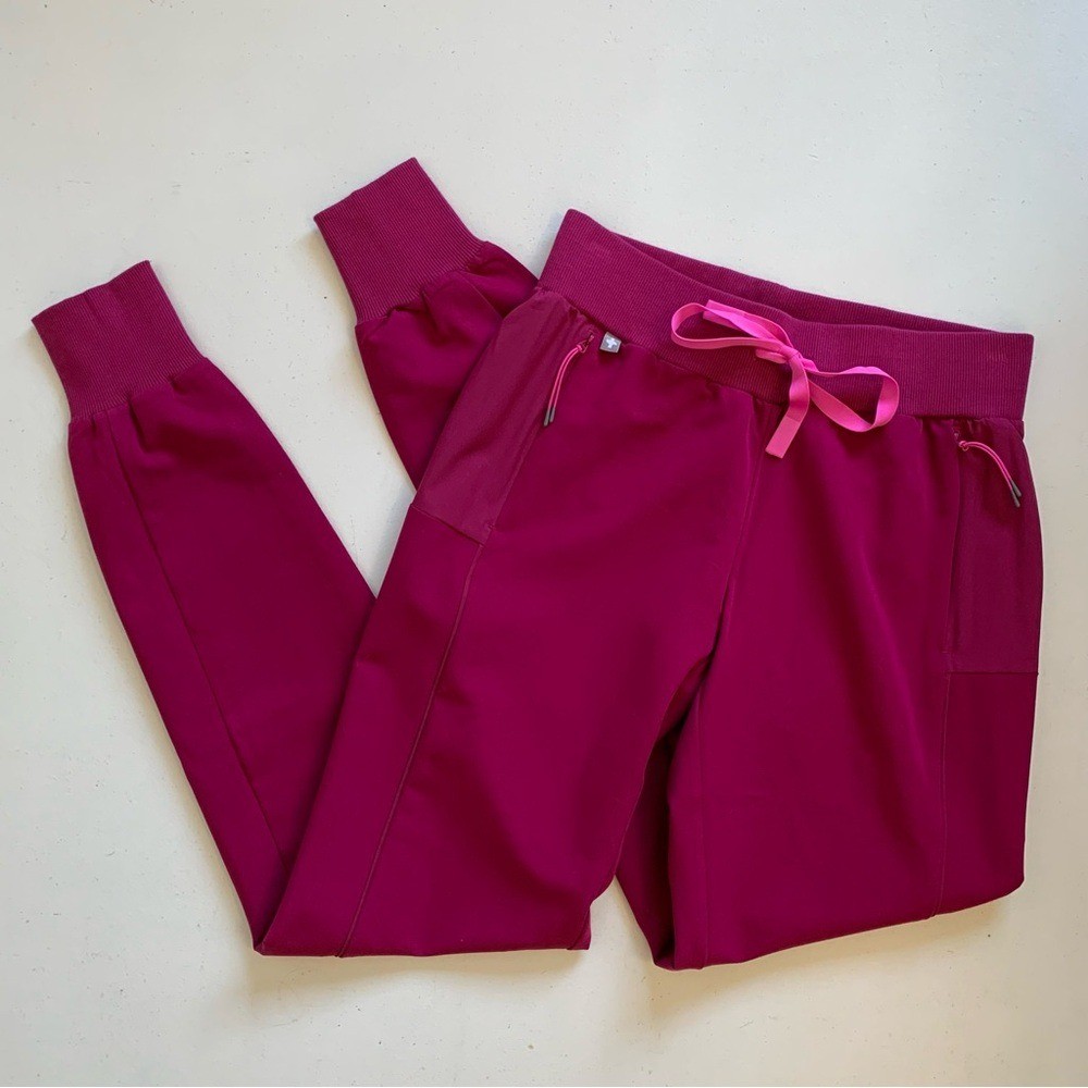 Figs Size XXS TALL Dark Magenta Boston Slim Tall Jogger Scrub Pants NWT