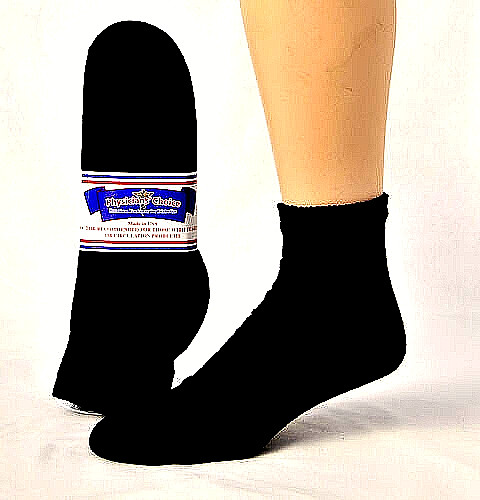 FREE SHIP 6 Pairs BIG MENS Physicians Choice Diabetic Ankle Socks 12-15 US Made