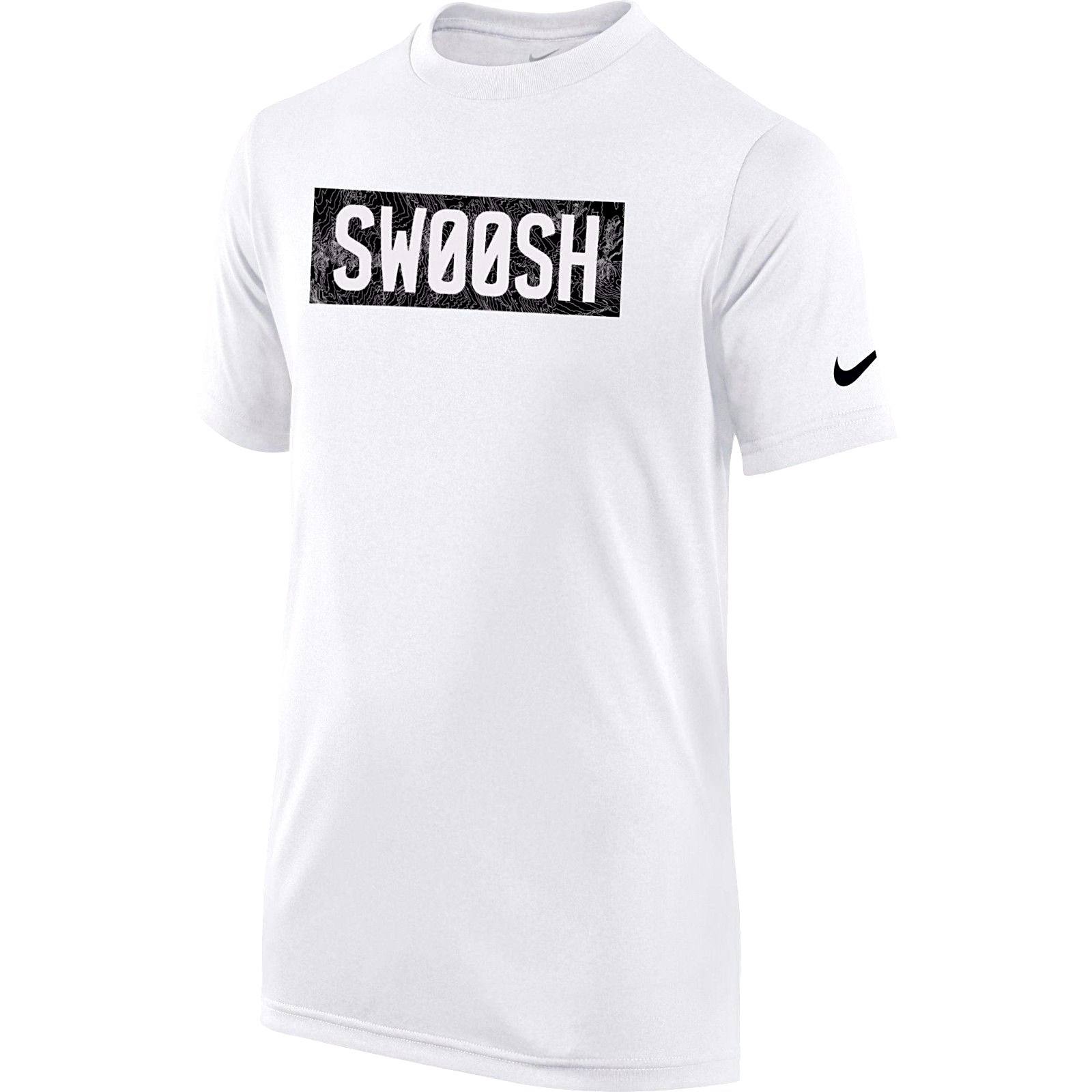 AUTHENTIC NIKE DRI-FIT SWOSH WHITE T SHIRT AO4446-100
